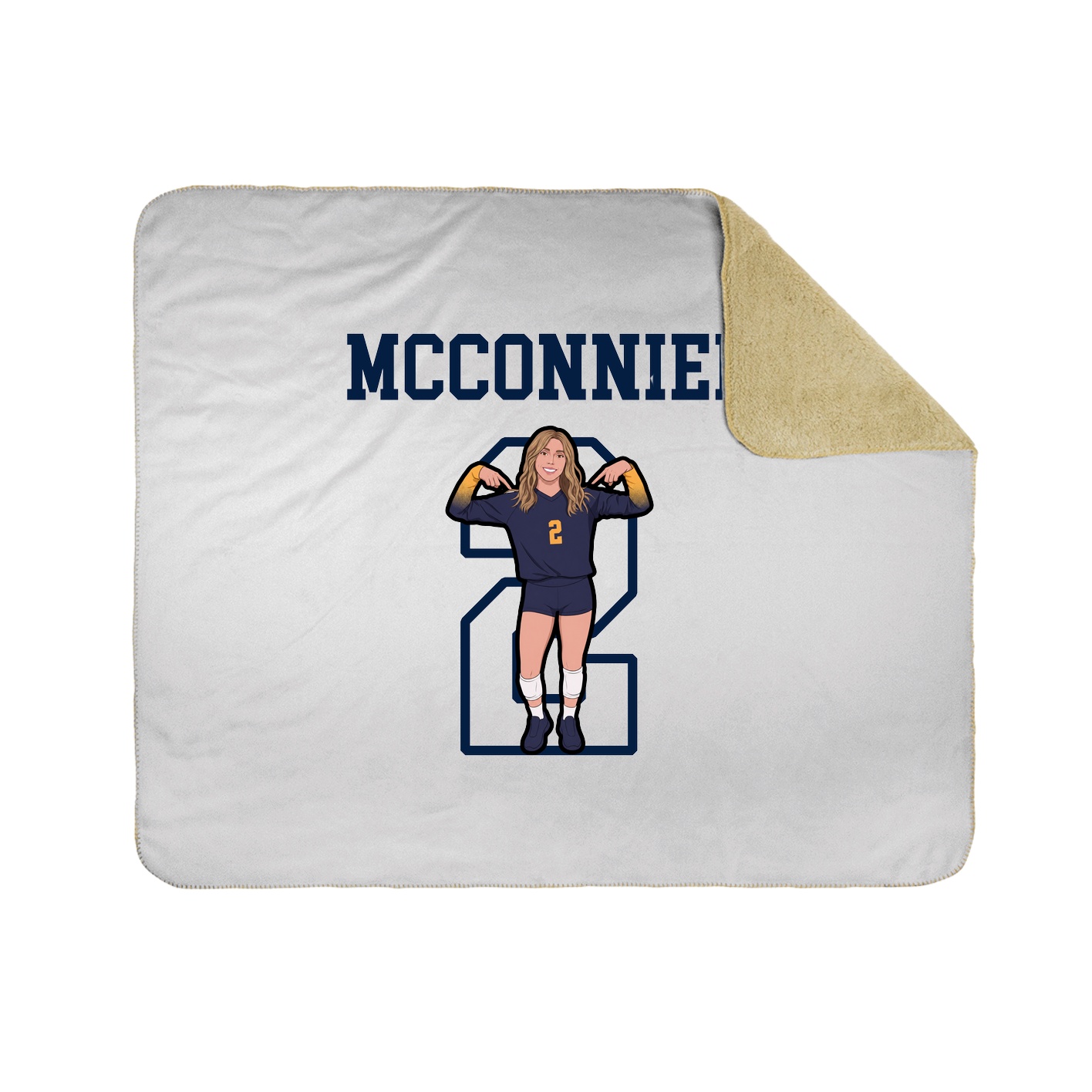 Throw Blanket — Shirsey in White