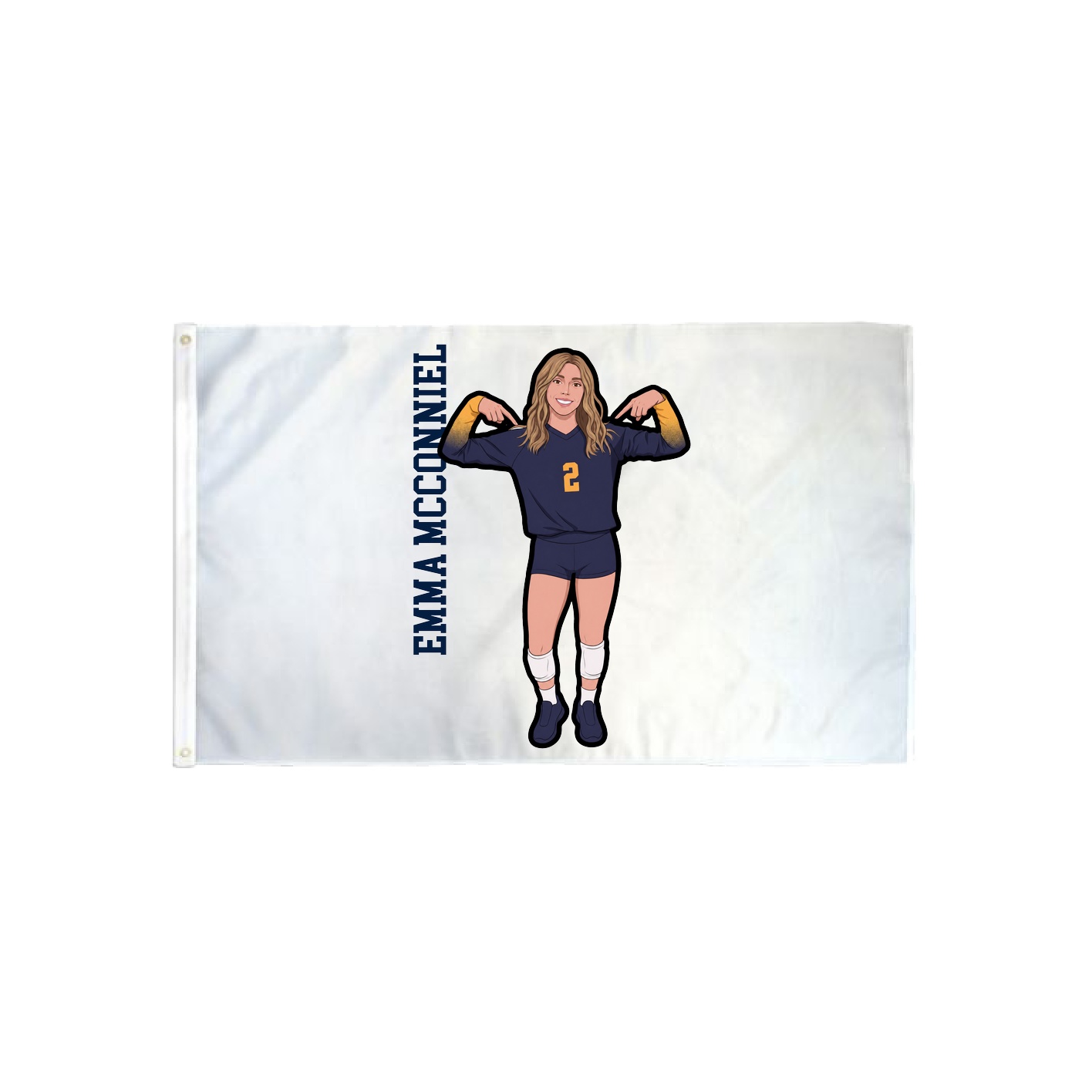 3x5 Flag — Name Vertical in Classic