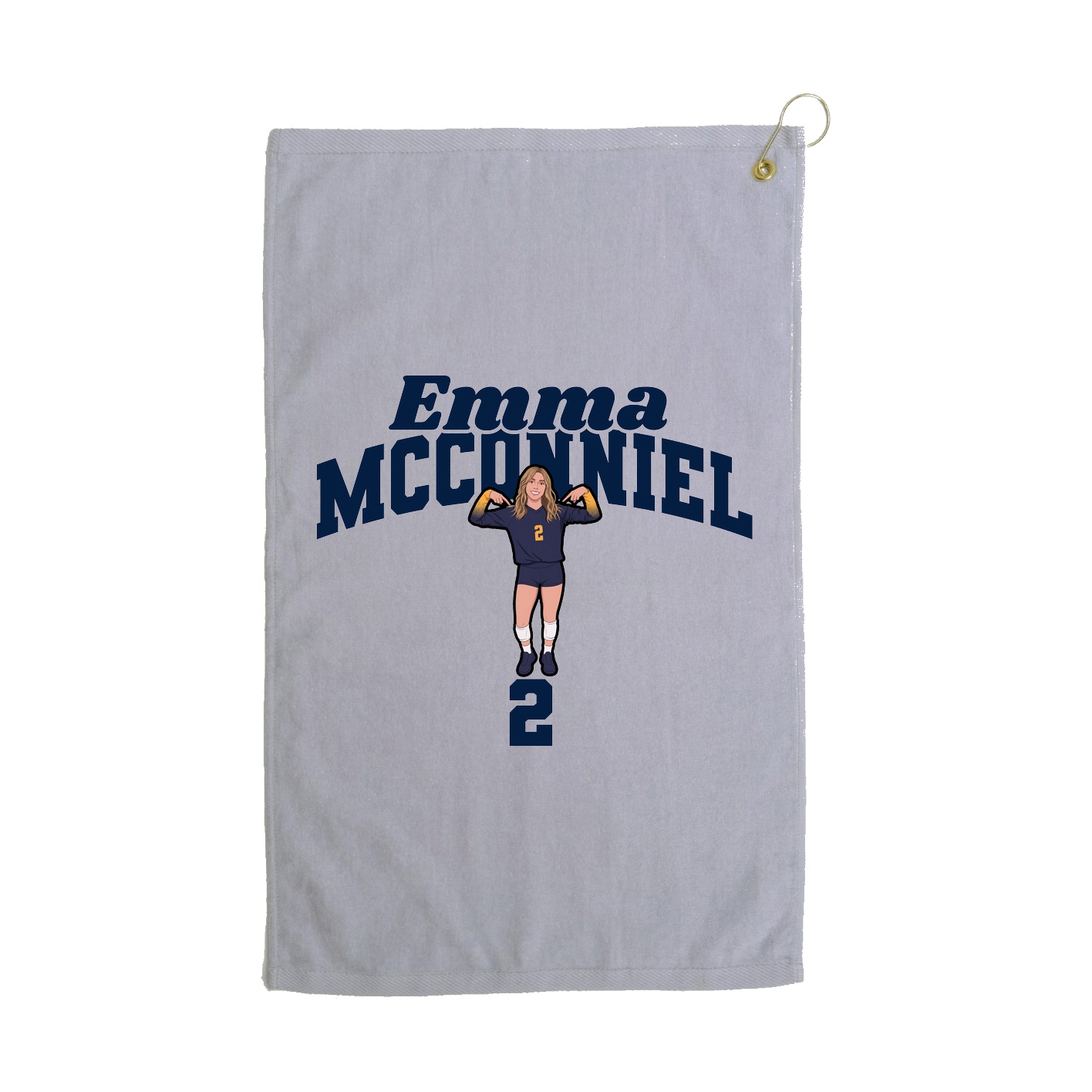 Golf Towel — Signature Arch in Grey