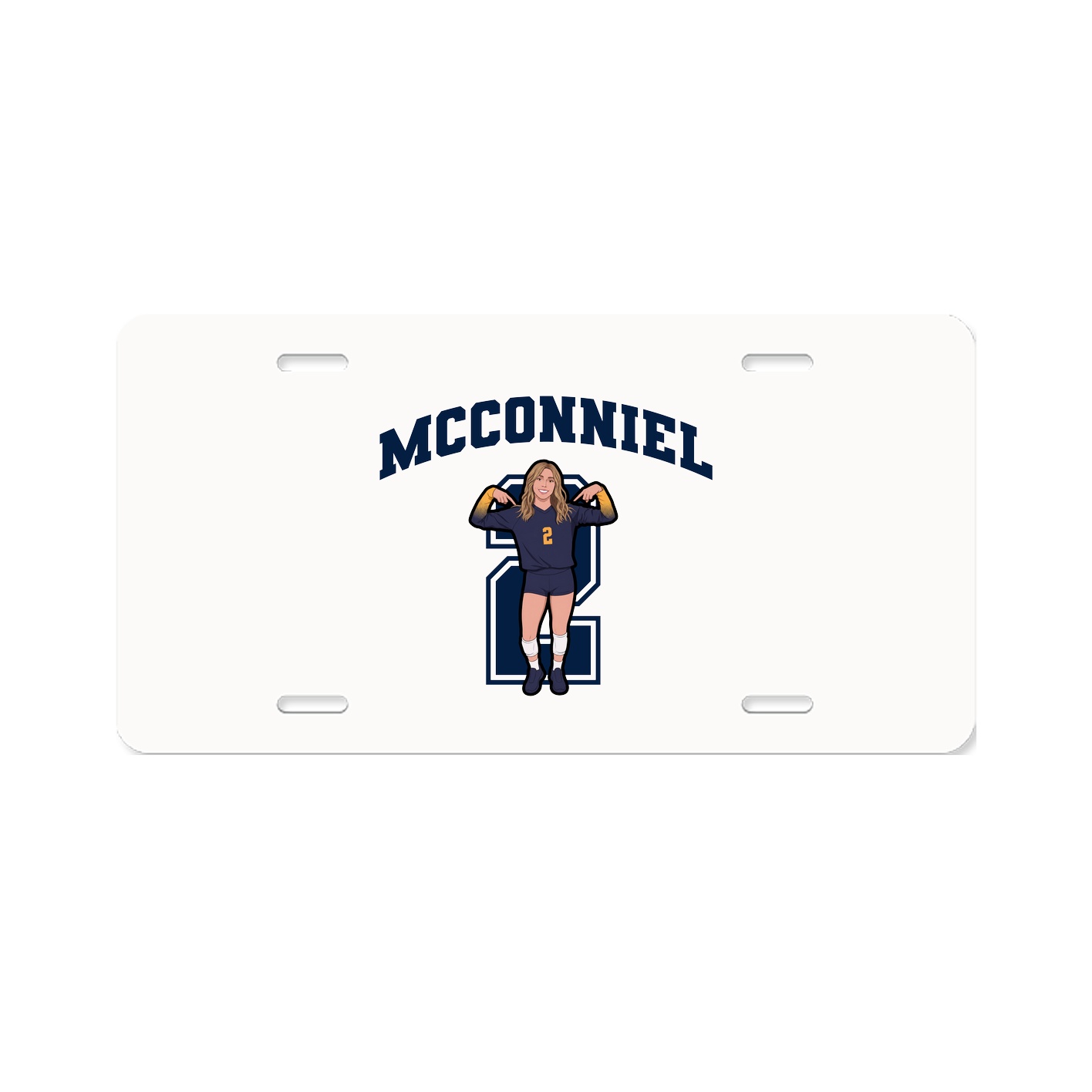License Plate — Number in Classic