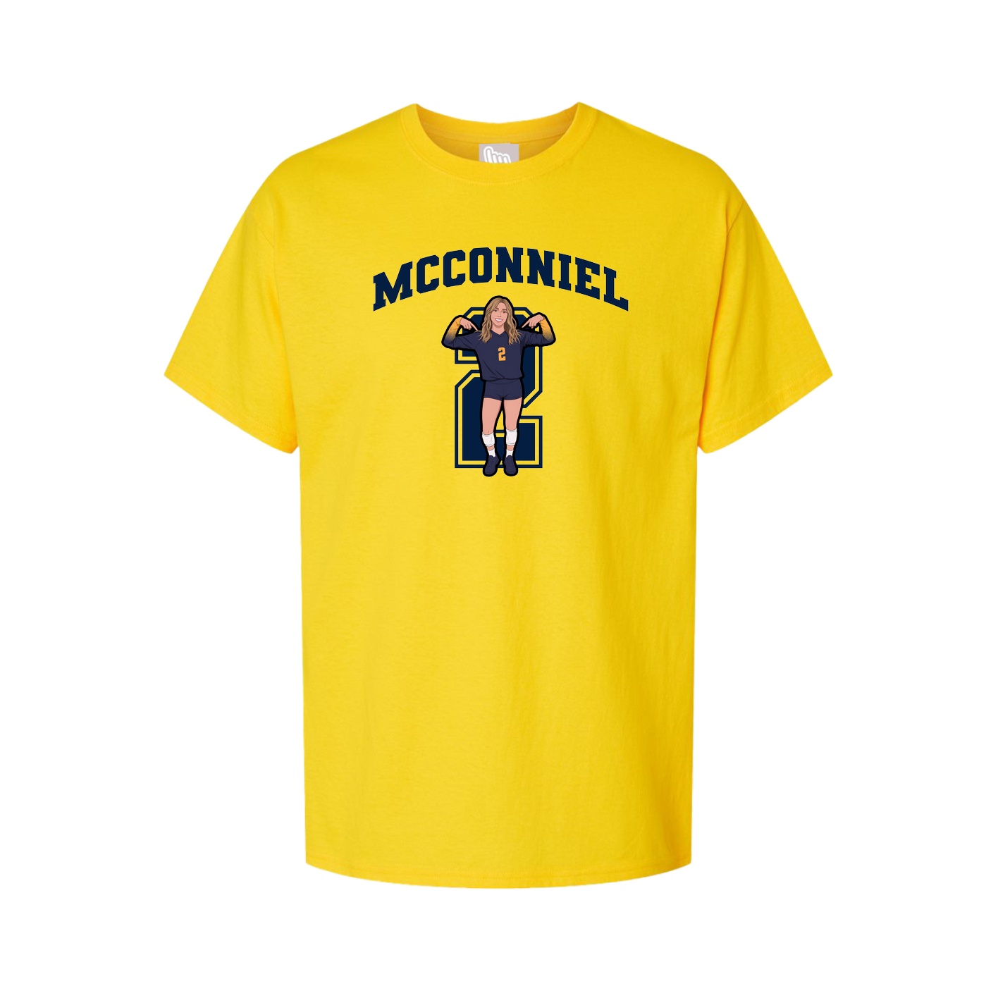 Tee — Number in Gold