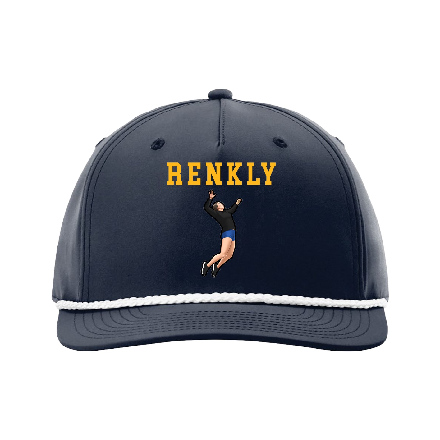 Five-Panel Classic Rope Cap — Shirsey in Navy