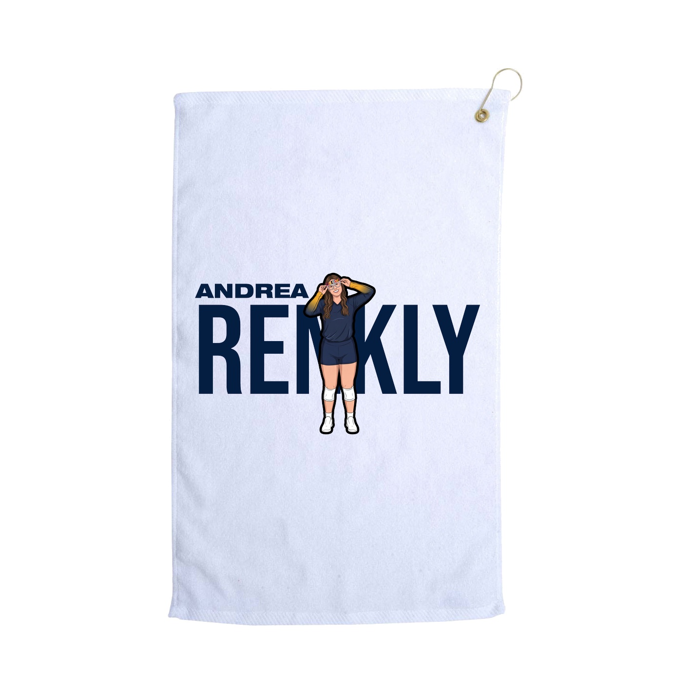 Golf Towel — Player Name in White