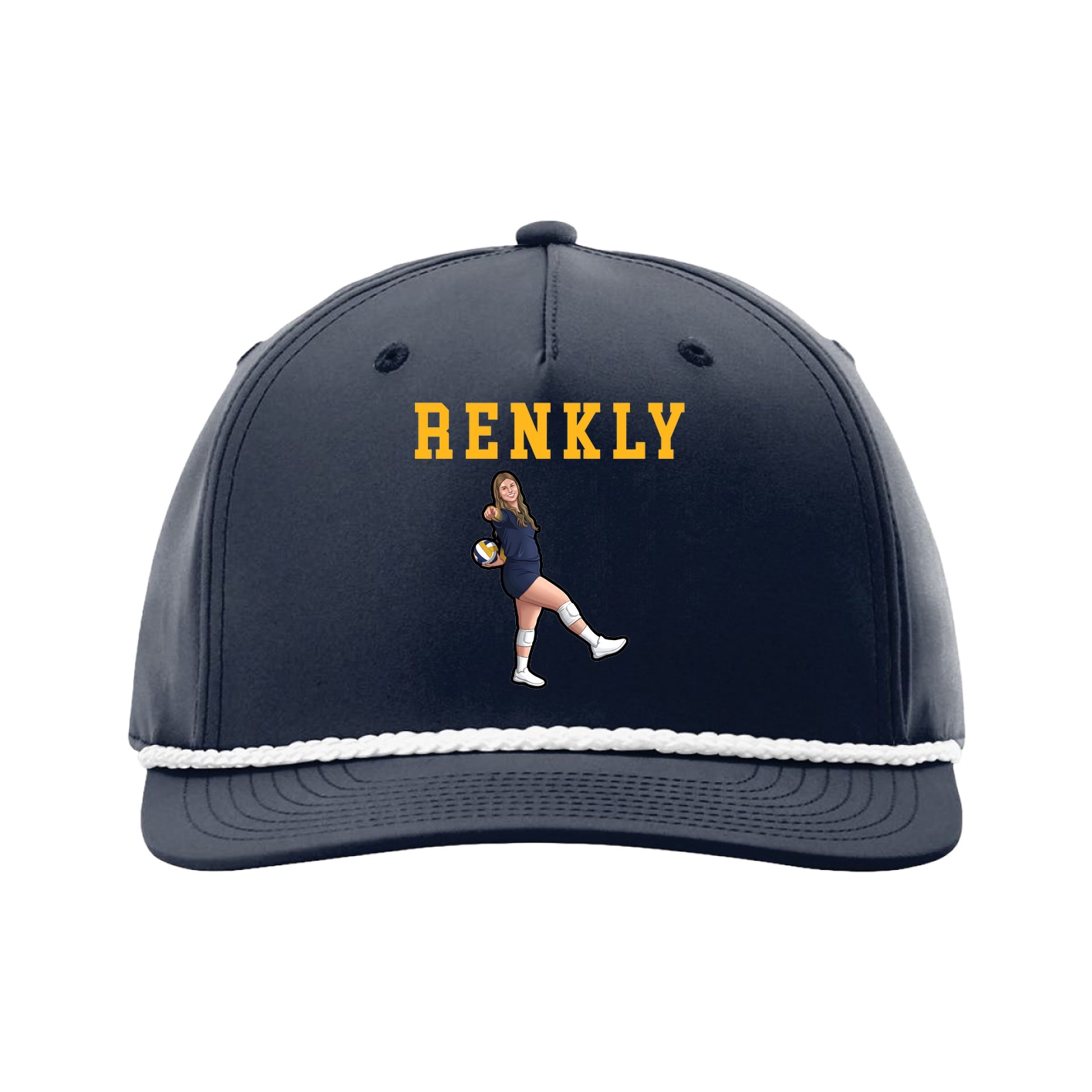 Five-Panel Classic Rope Cap — Shirsey in Navy