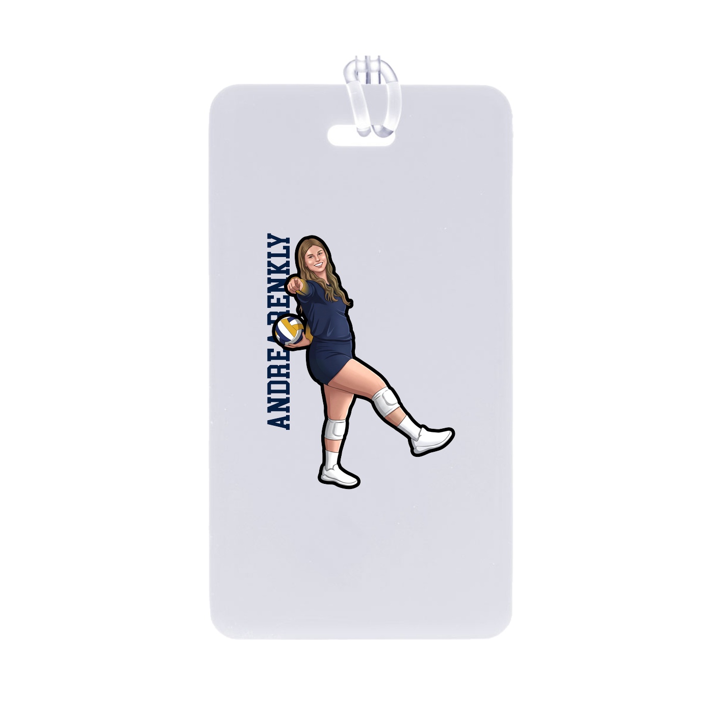 Bag Tag — Name Vertical in Classic