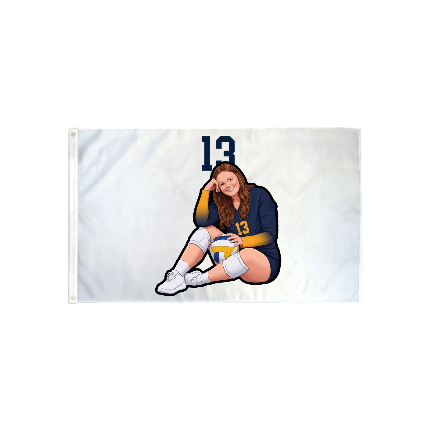 3x5 Flag — Number Top in Classic