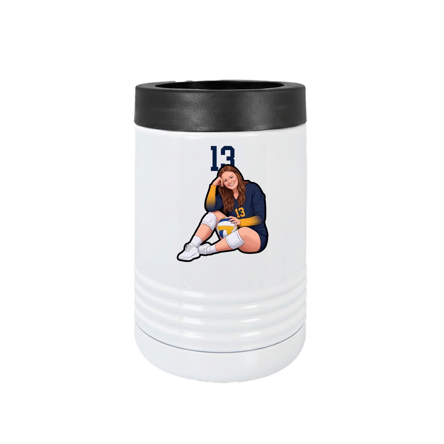 Beverage Holder — Number Top in White