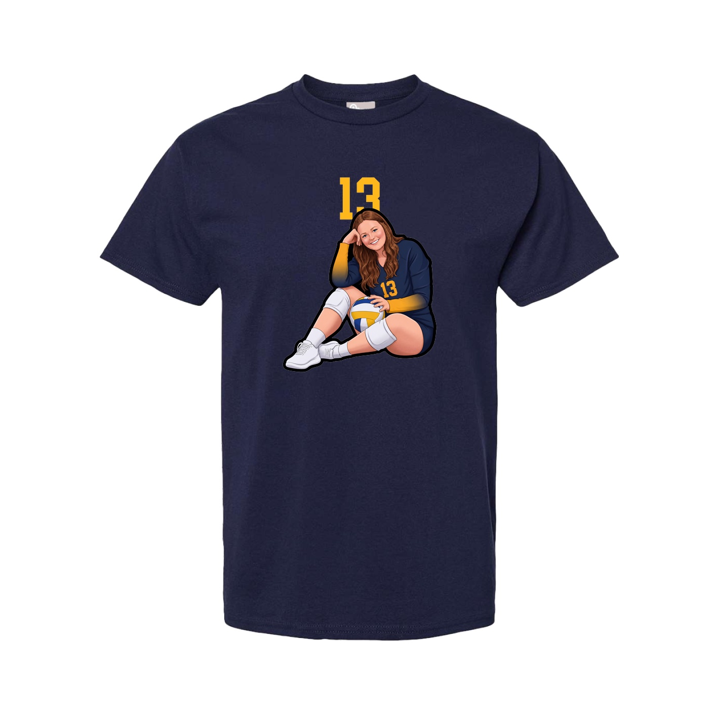 Youth Tee — Number Top in Navy
