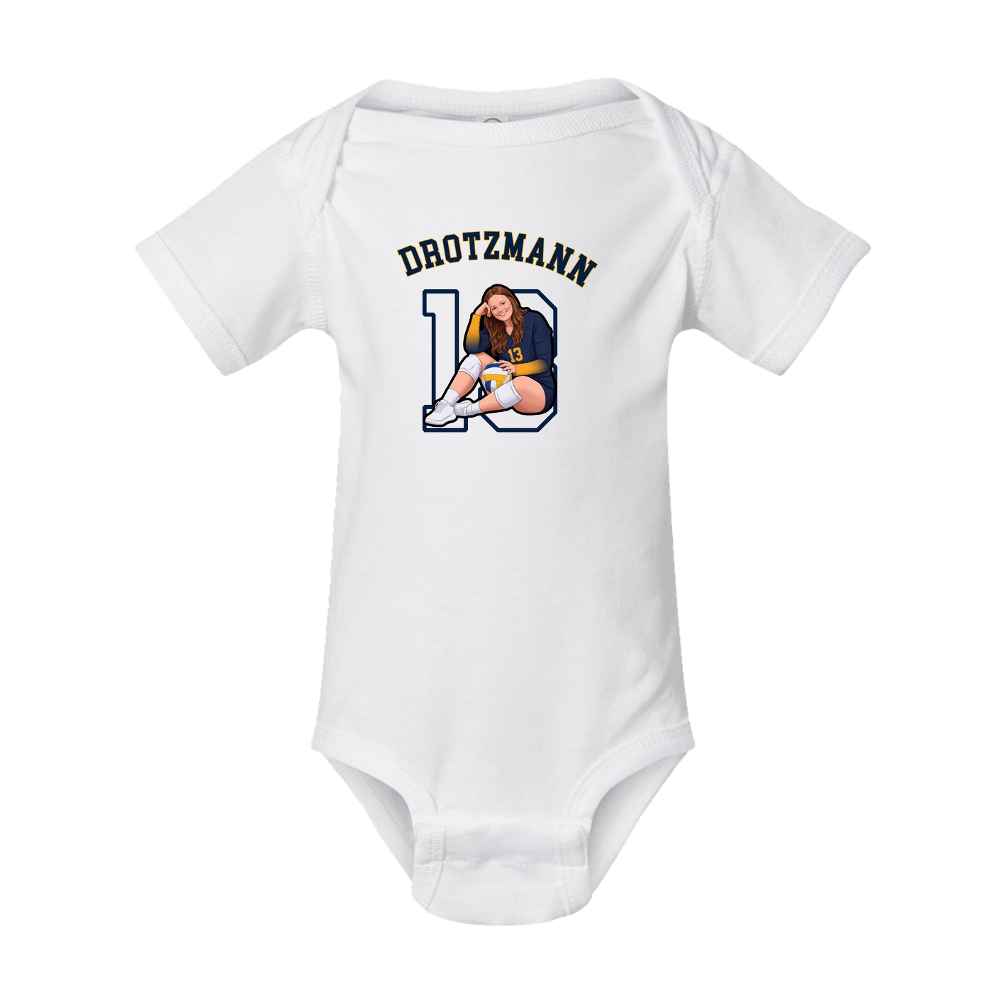 Baby Onesie — Shirsey Arch in White