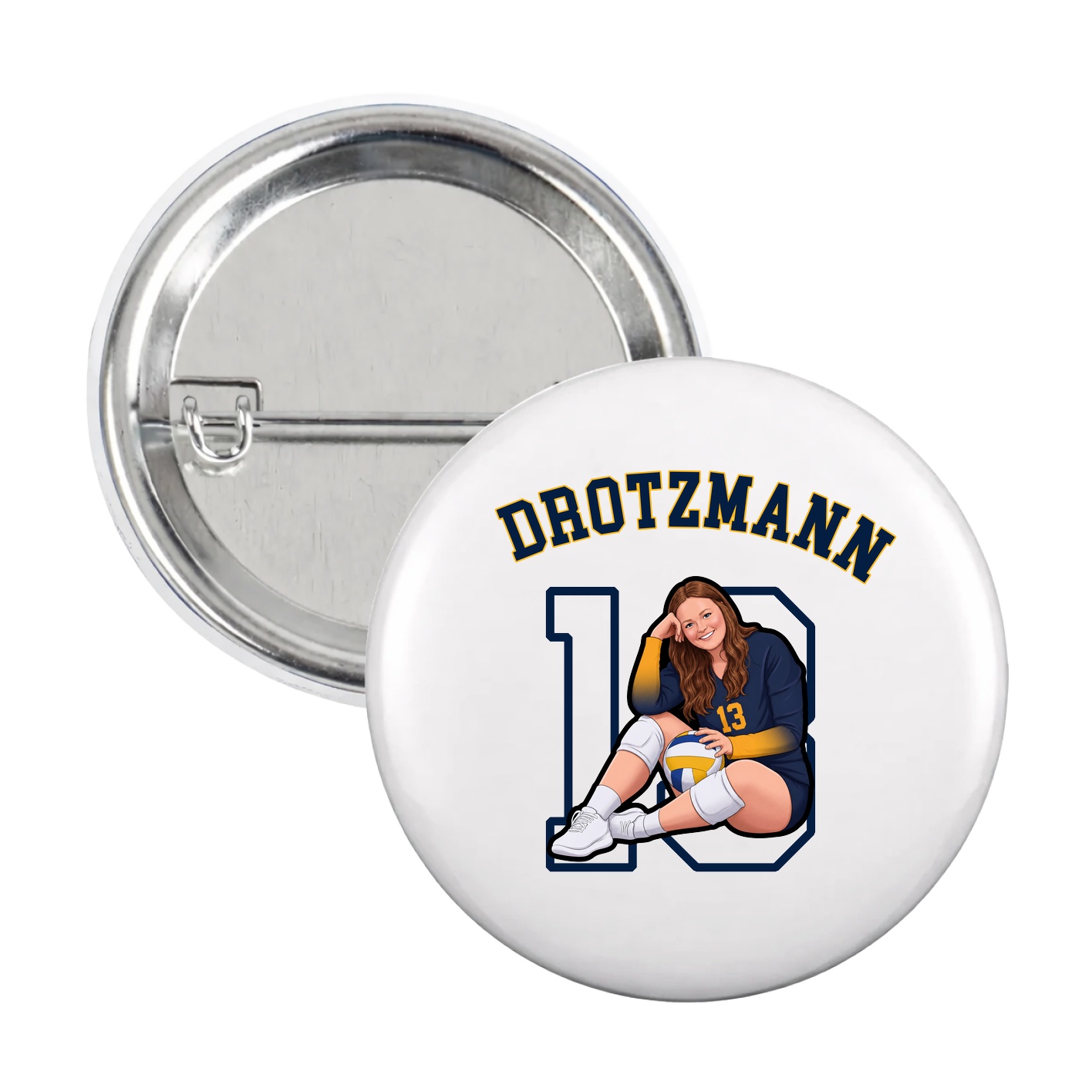 Game Day Button — Shirsey Arch in White