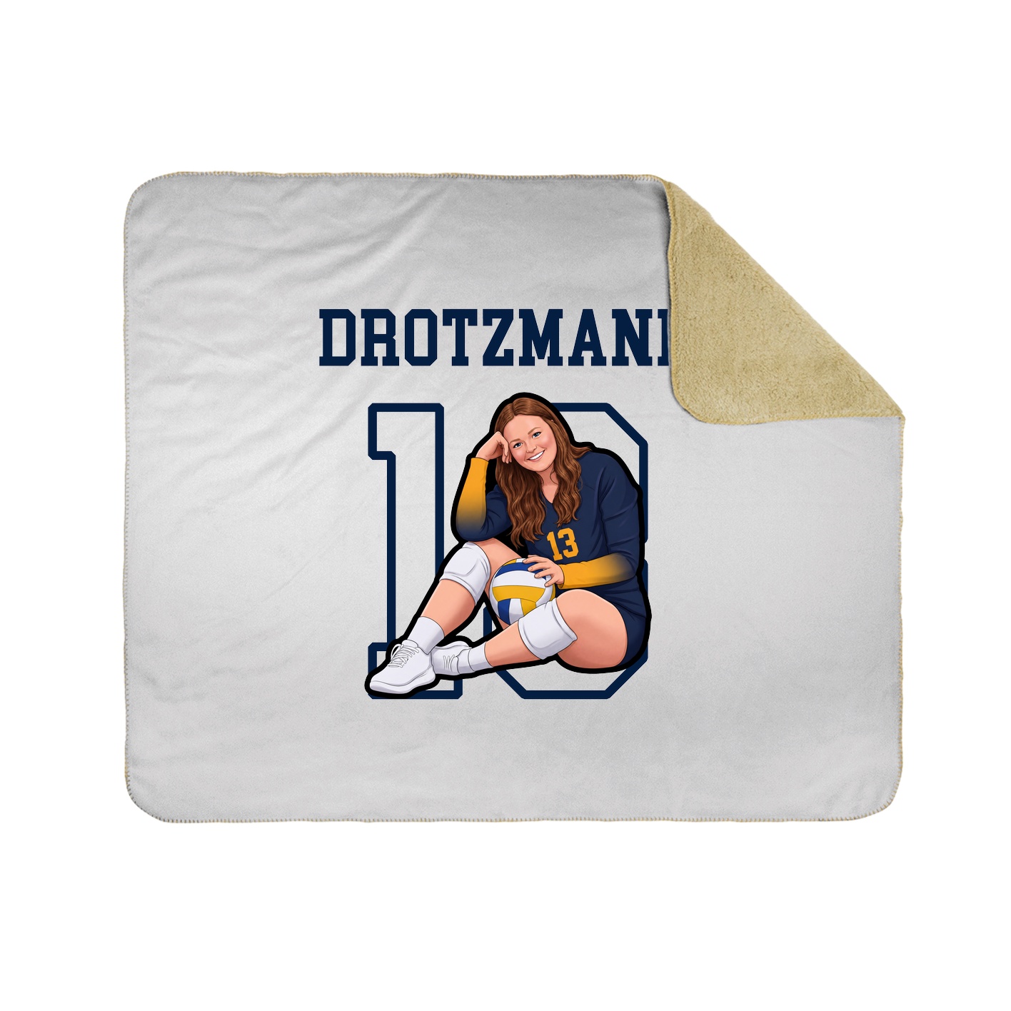 Throw Blanket — Shirsey in White