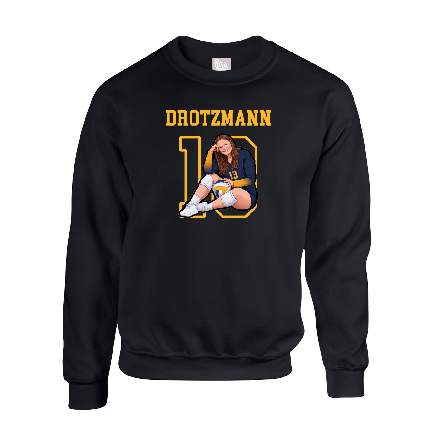 Fleece Crew — Shirsey in Black
