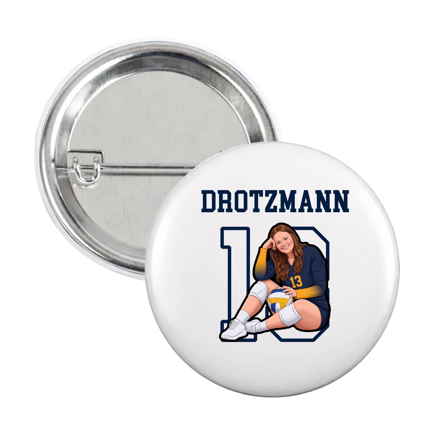Game Day Button — Shirsey in White