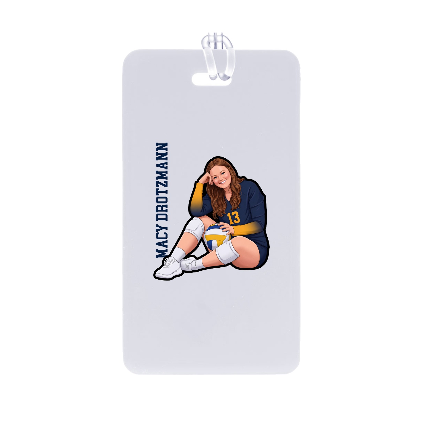 Bag Tag — Name Vertical in Classic