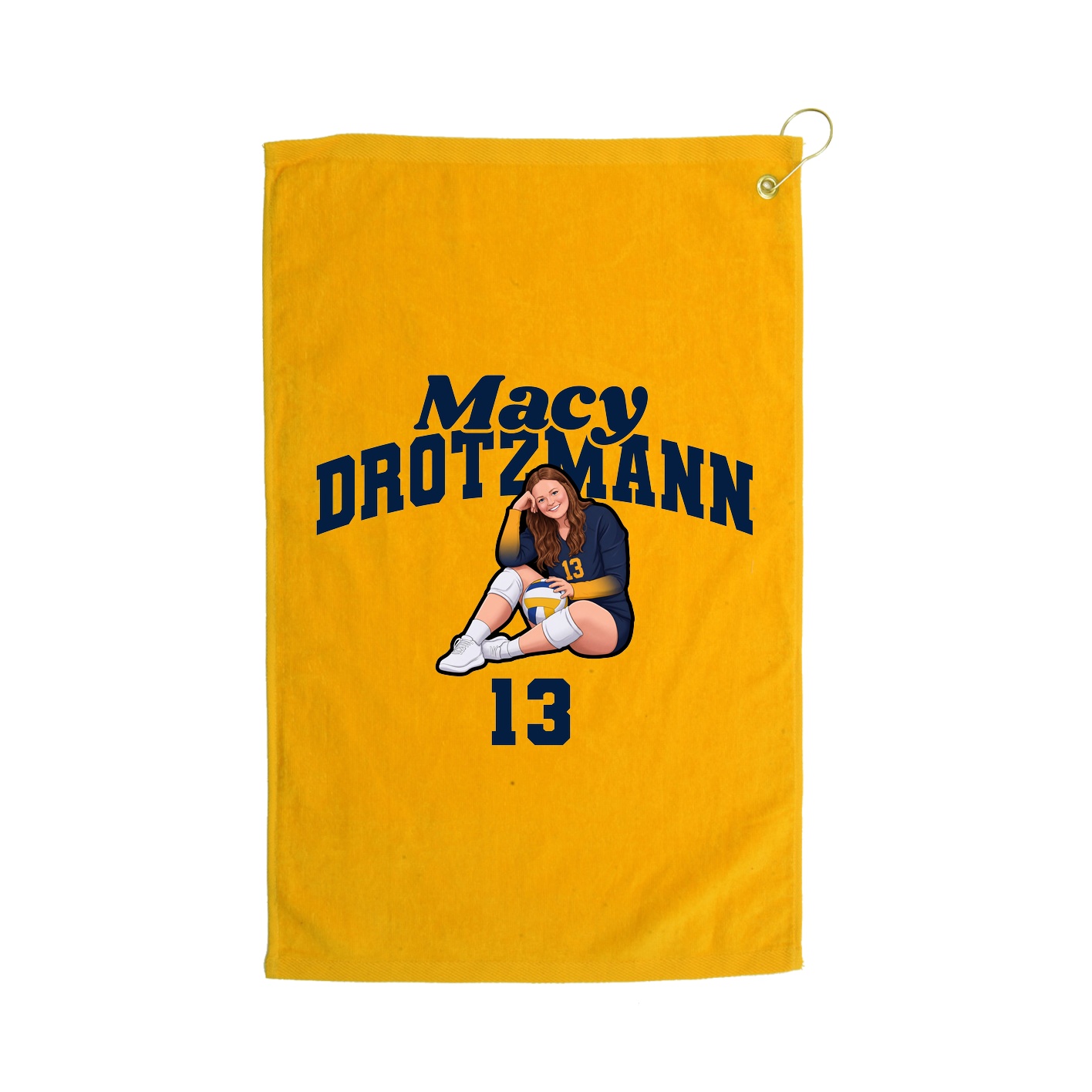 Golf Towel — Signature Arch in Gold