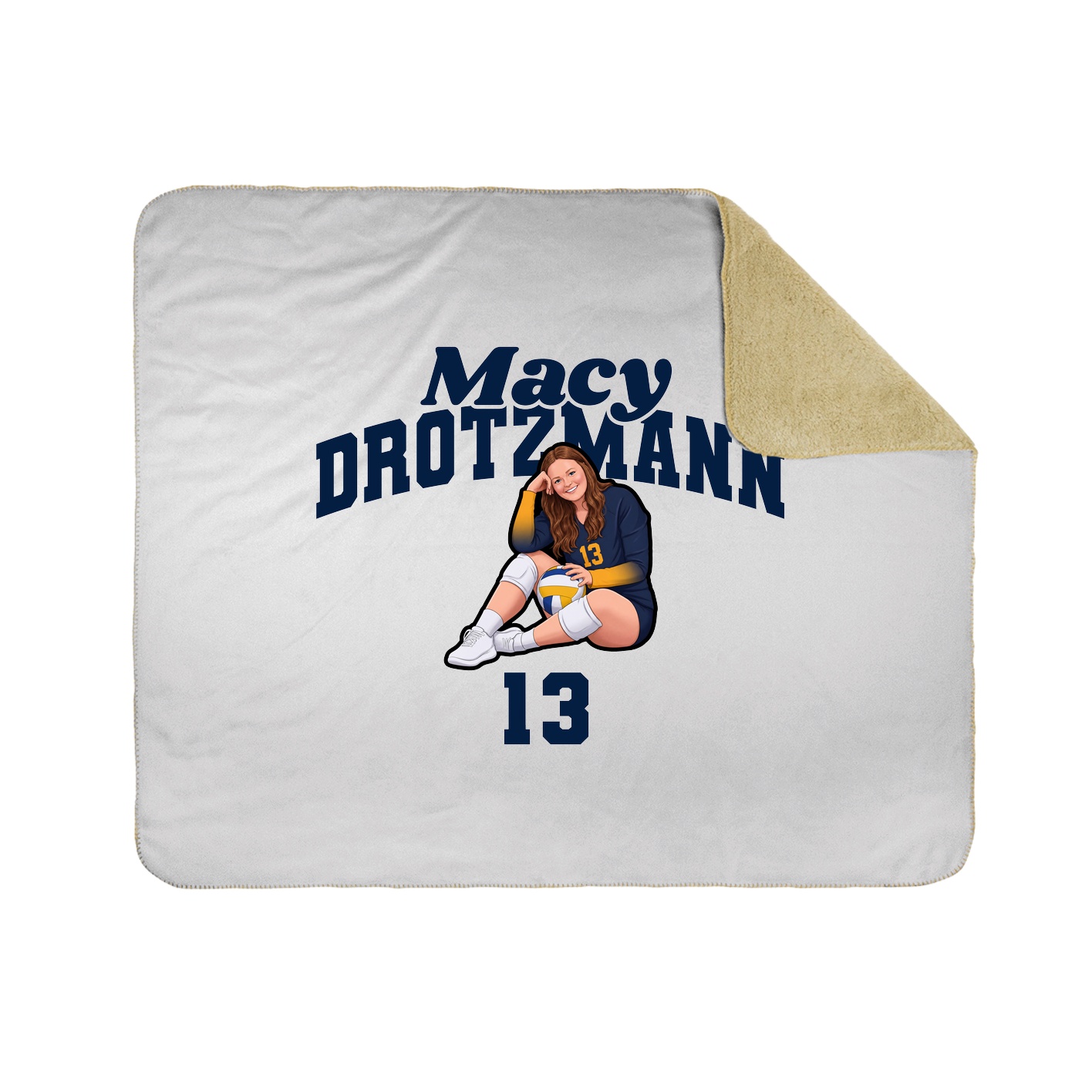 Throw Blanket — Signature Arch in White