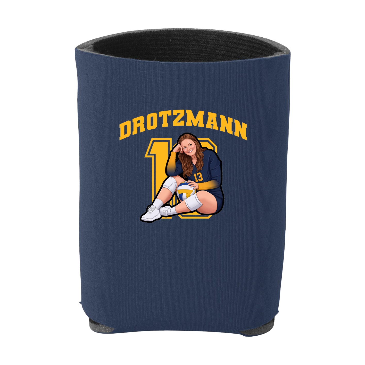 Can Holder — Number in Navy