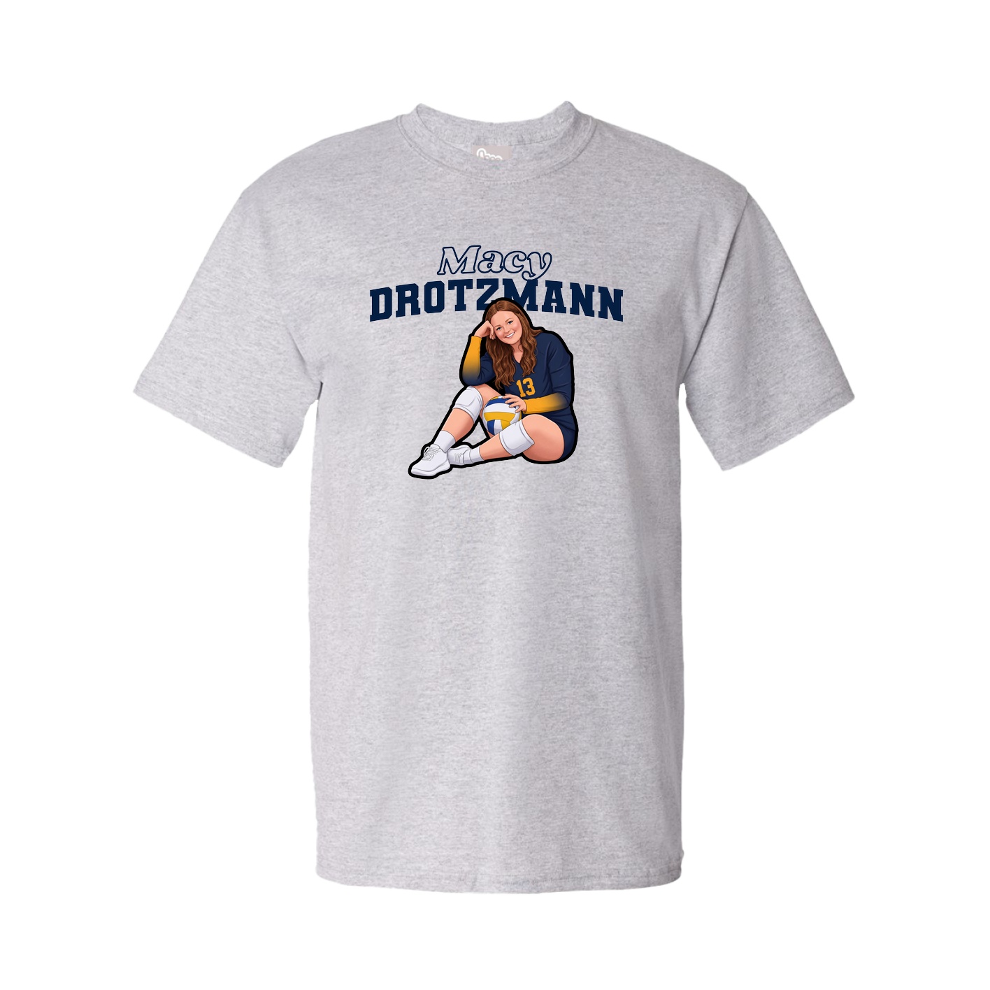 Tee — Name Arch in Grey