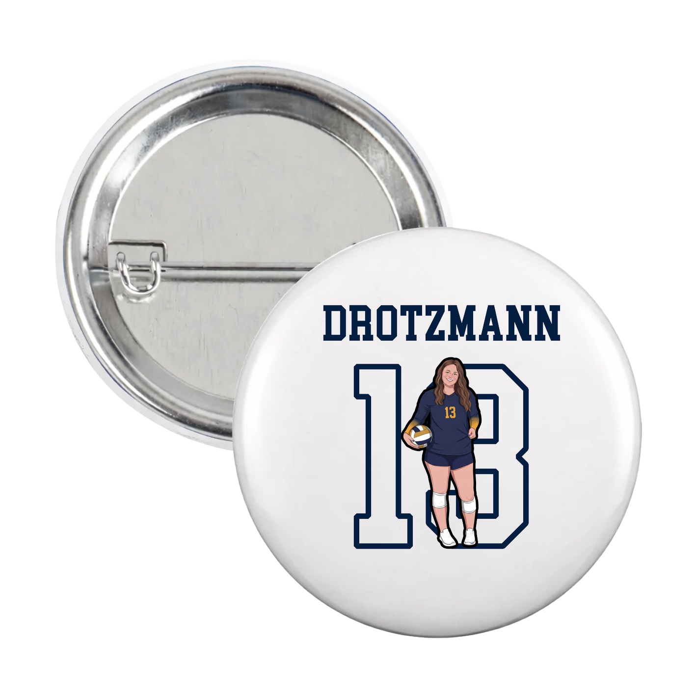 Game Day Button — Shirsey in White