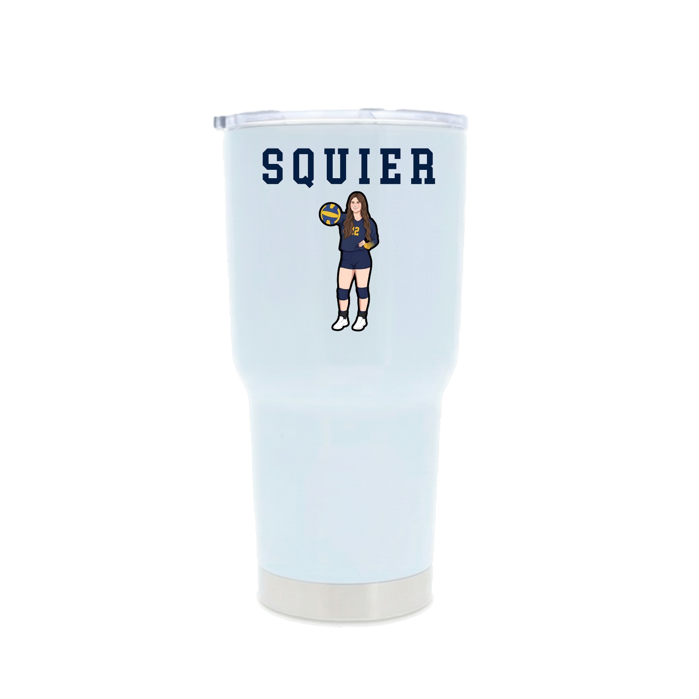 30oz Stainless Steel Tumbler — Shirsey in White