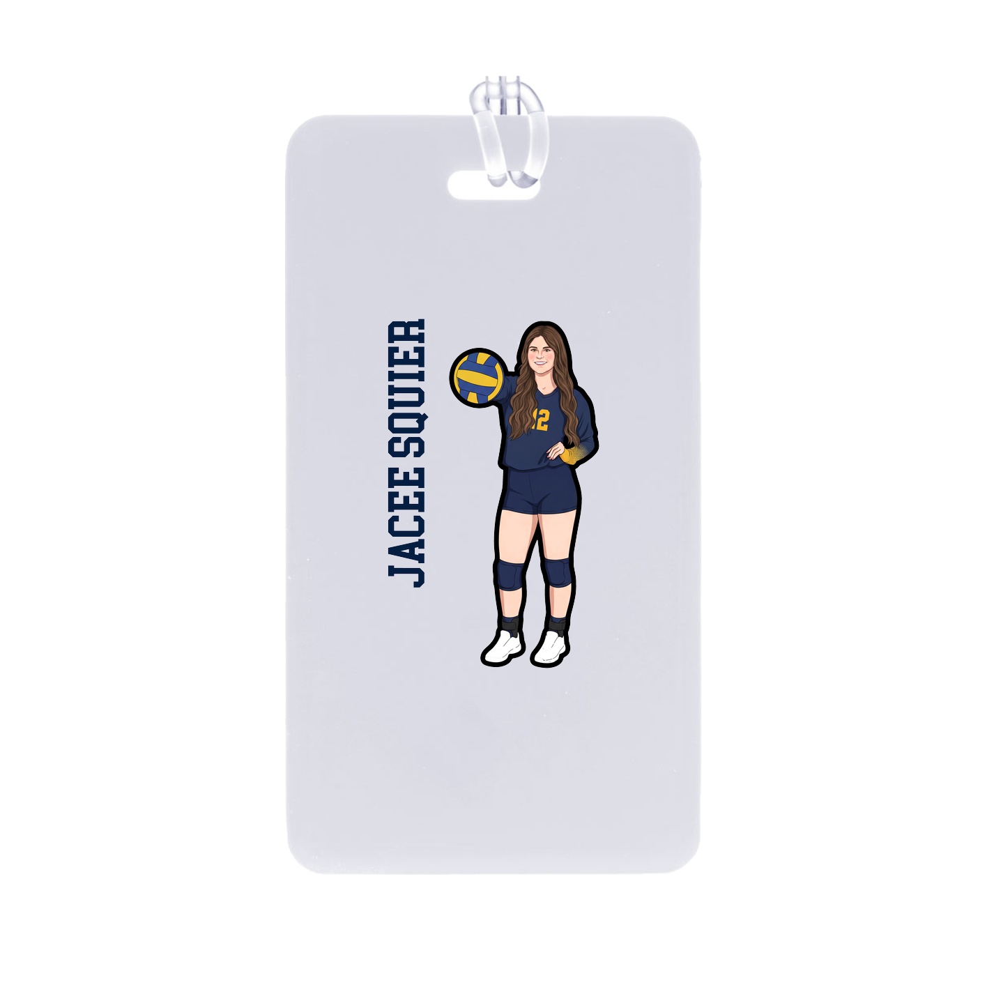 Bag Tag — Name Vertical in Classic