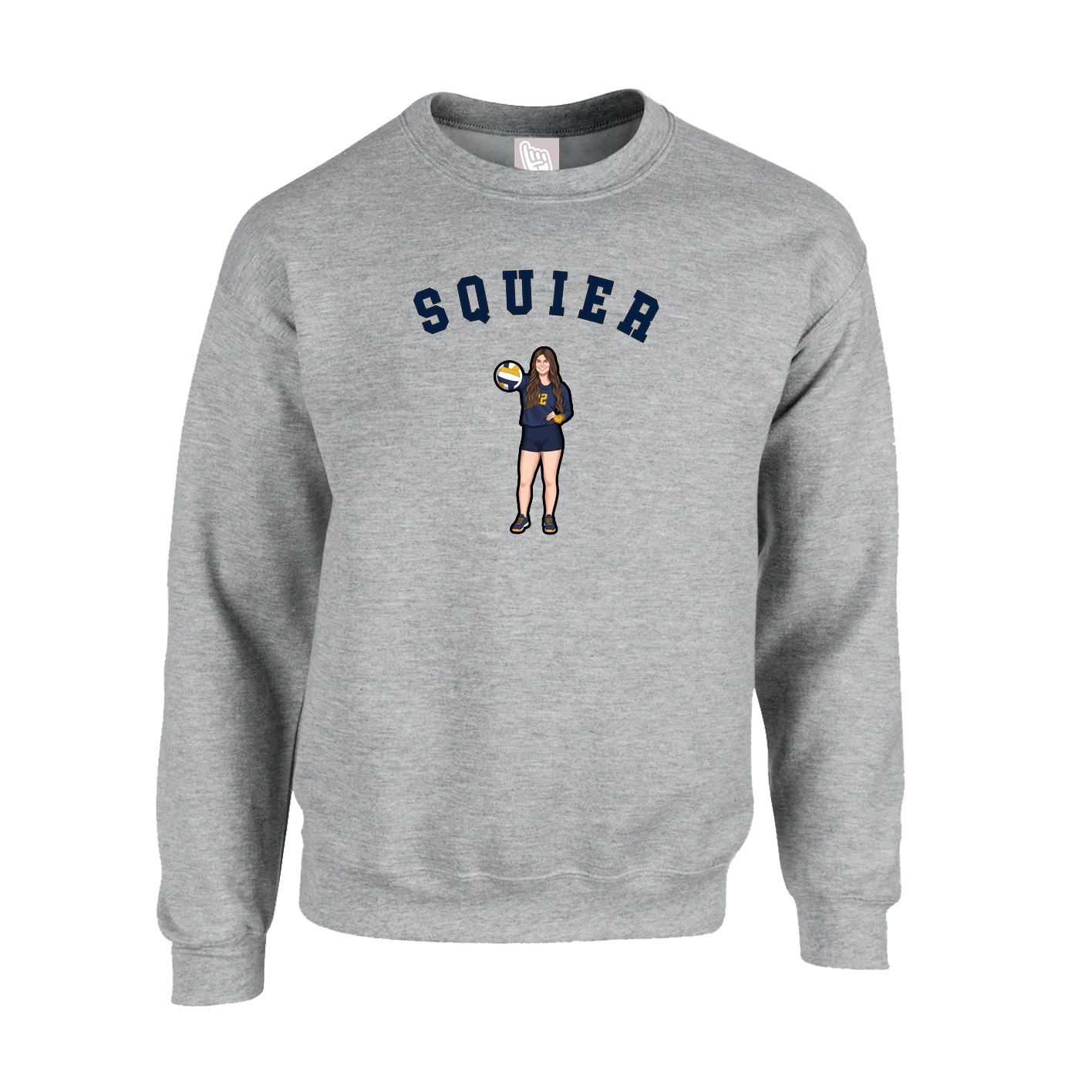 Fleece Crew — Shirsey Arch in Grey