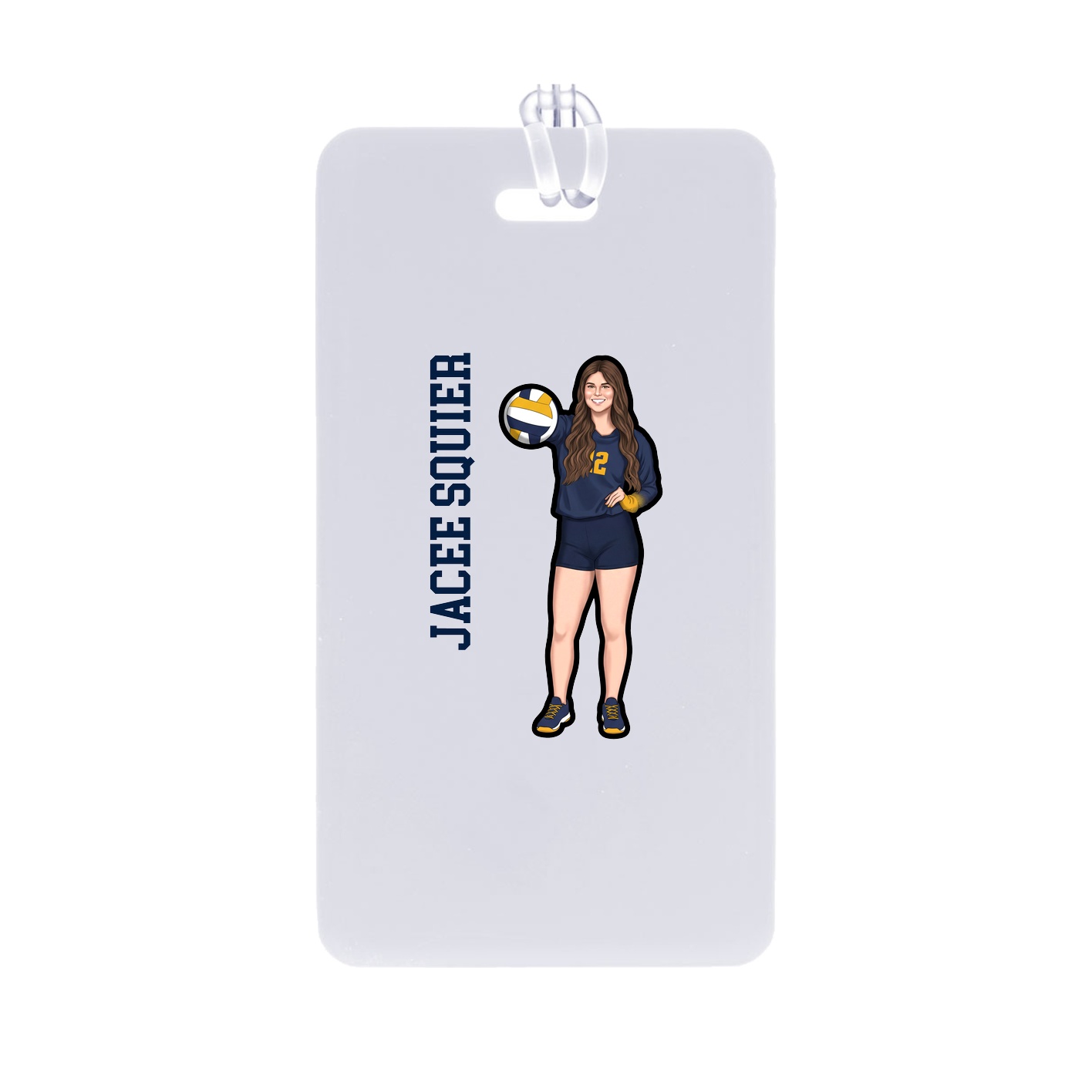 Bag Tag — Name Vertical in Classic
