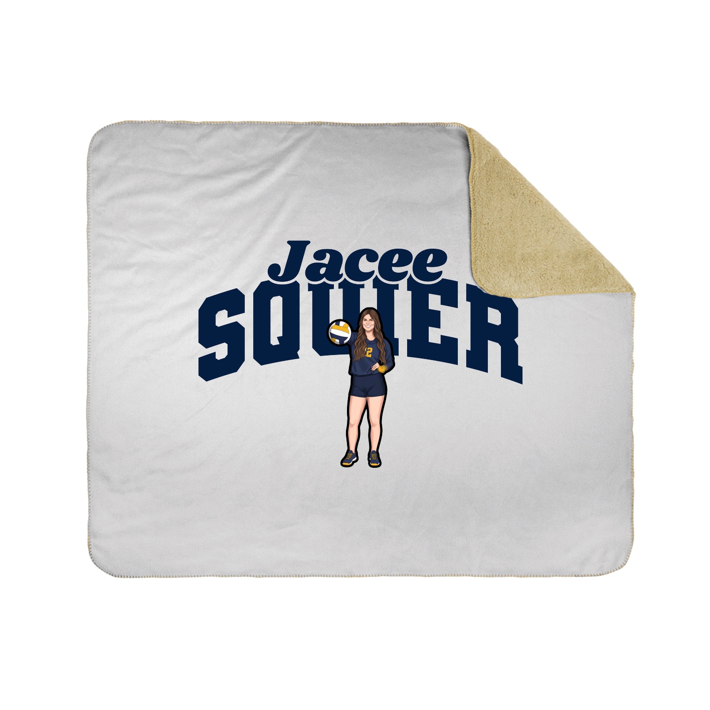 Throw Blanket — Signature Arch in White