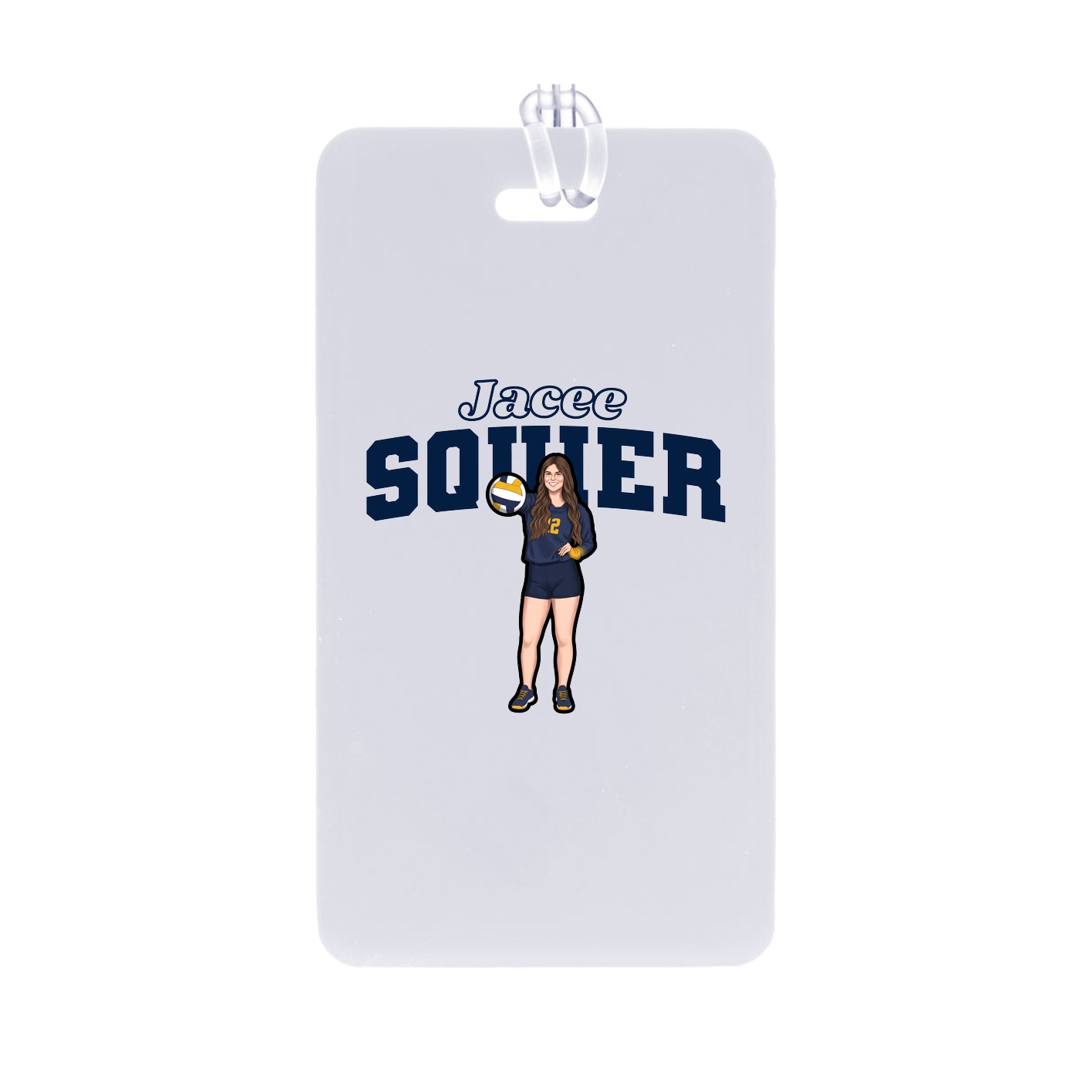 Bag Tag — Name Arch in Classic