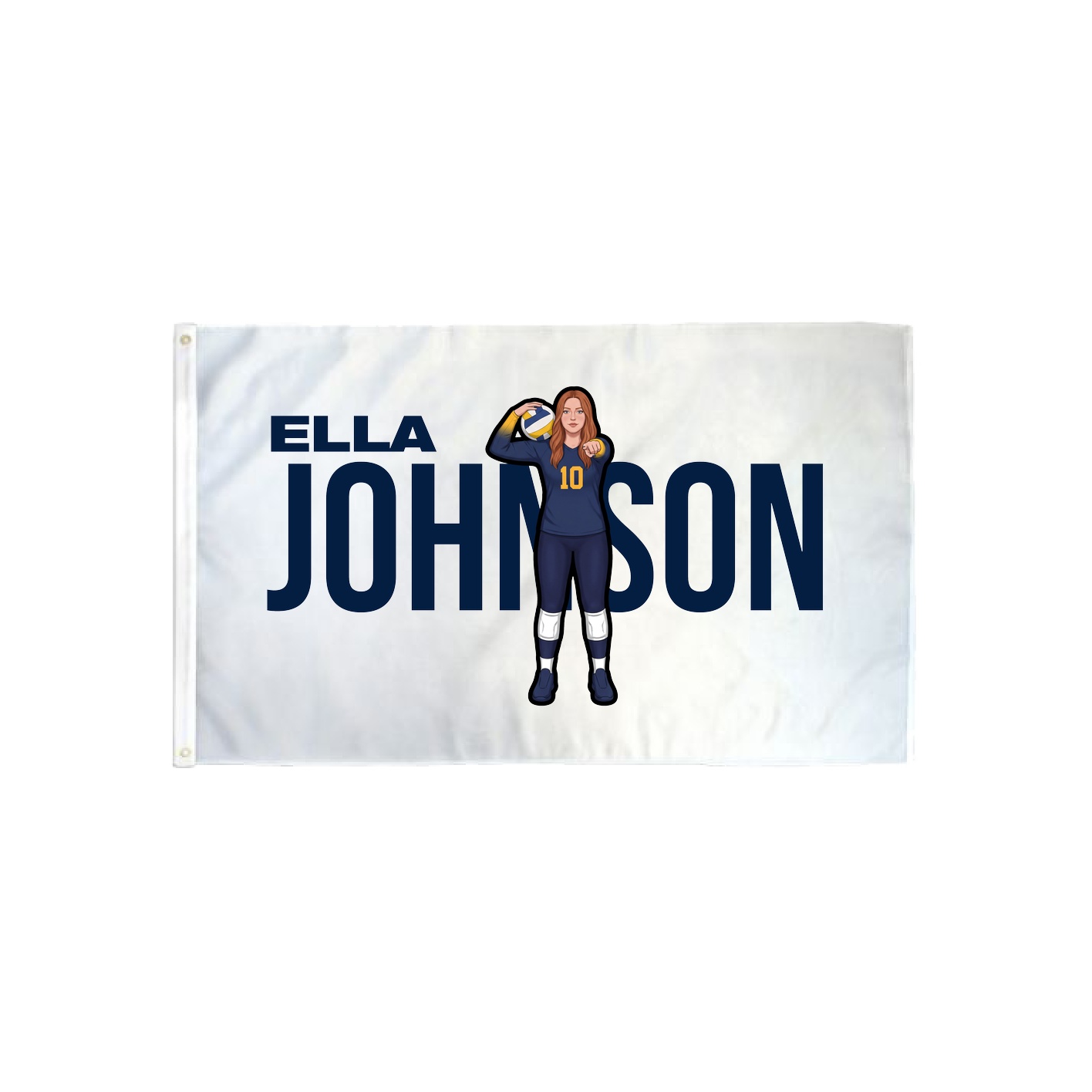 3x5 Flag — Player Name in Classic