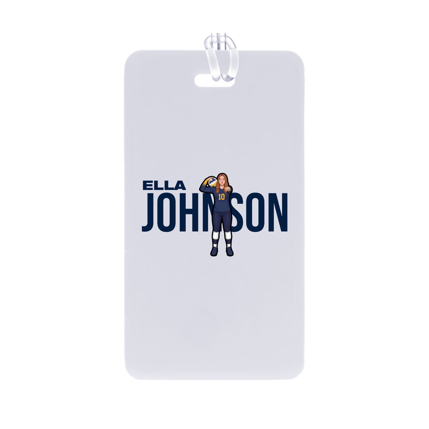 Bag Tag — Player Name in Classic