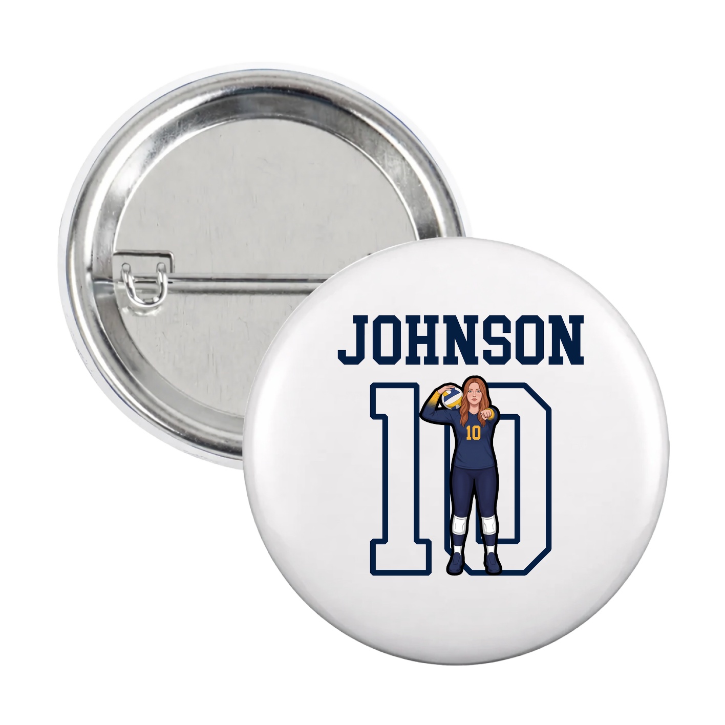 Game Day Button — Shirsey in White