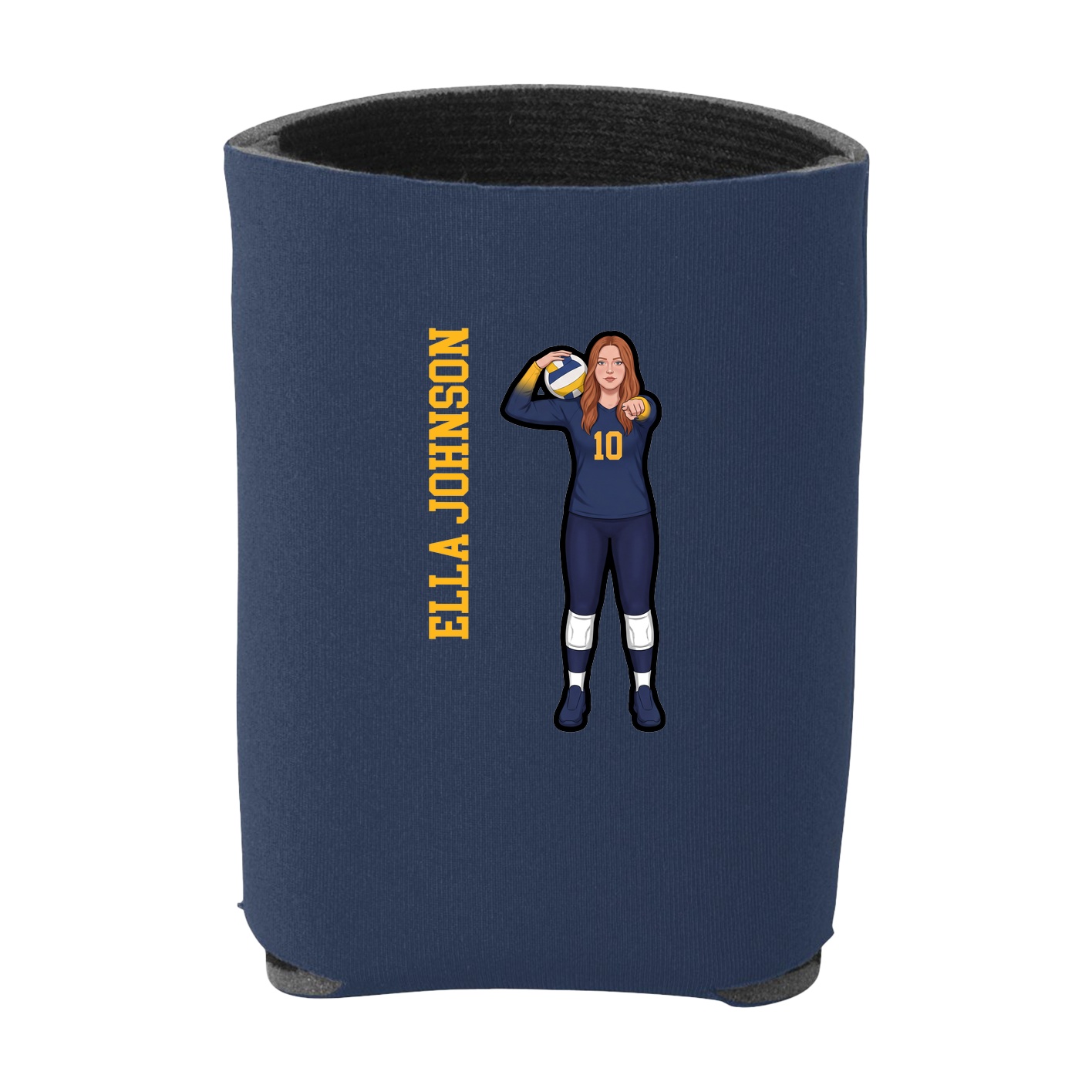 Can Holder — Name Vertical in Navy