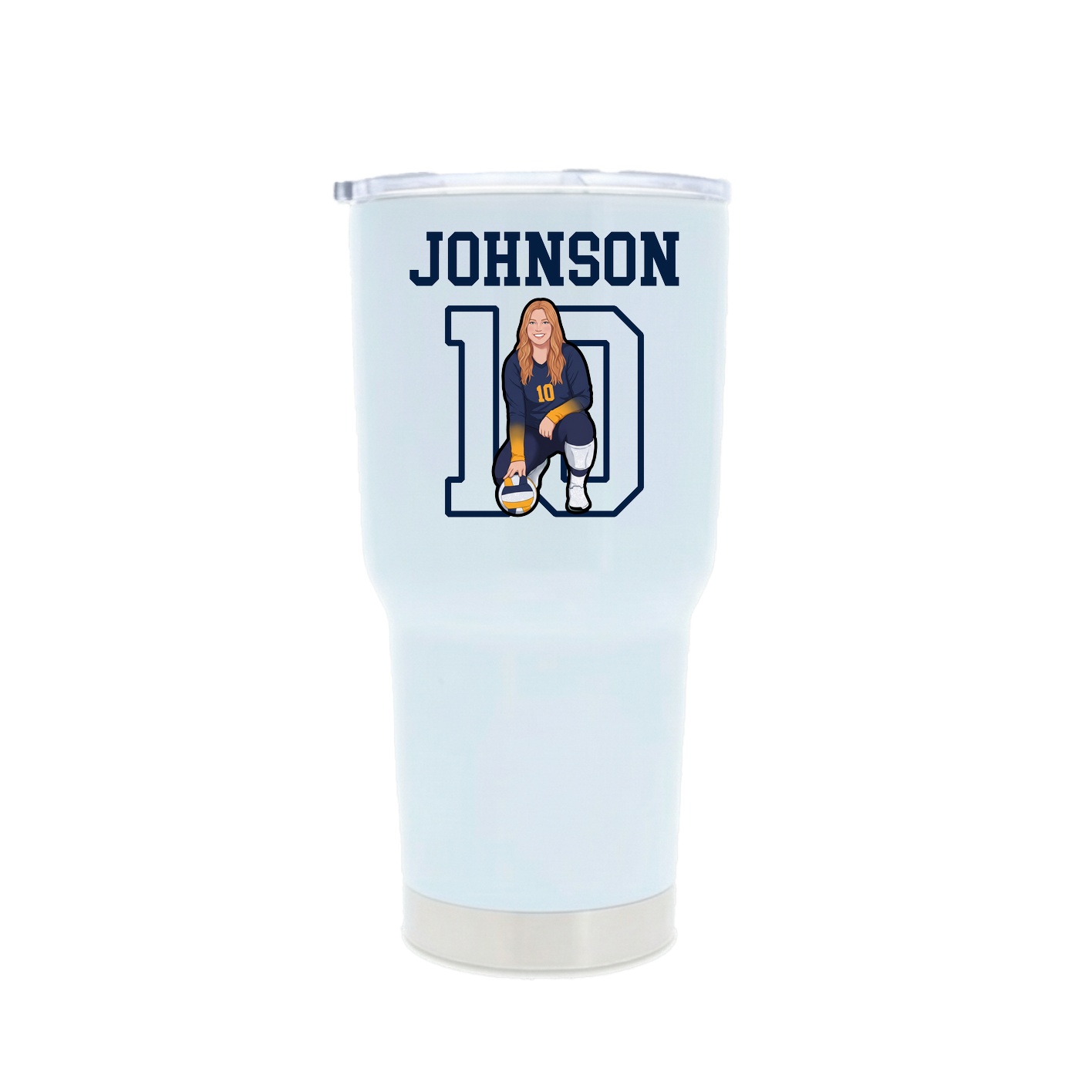 30oz Stainless Steel Tumbler — Shirsey in White