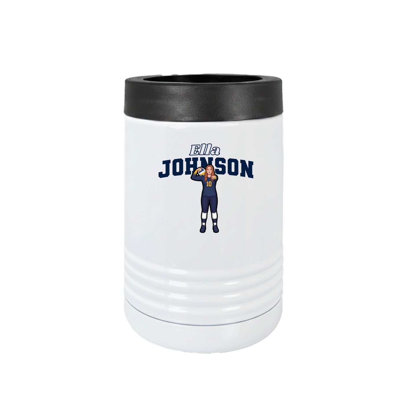 Beverage Holder — Name Arch in White