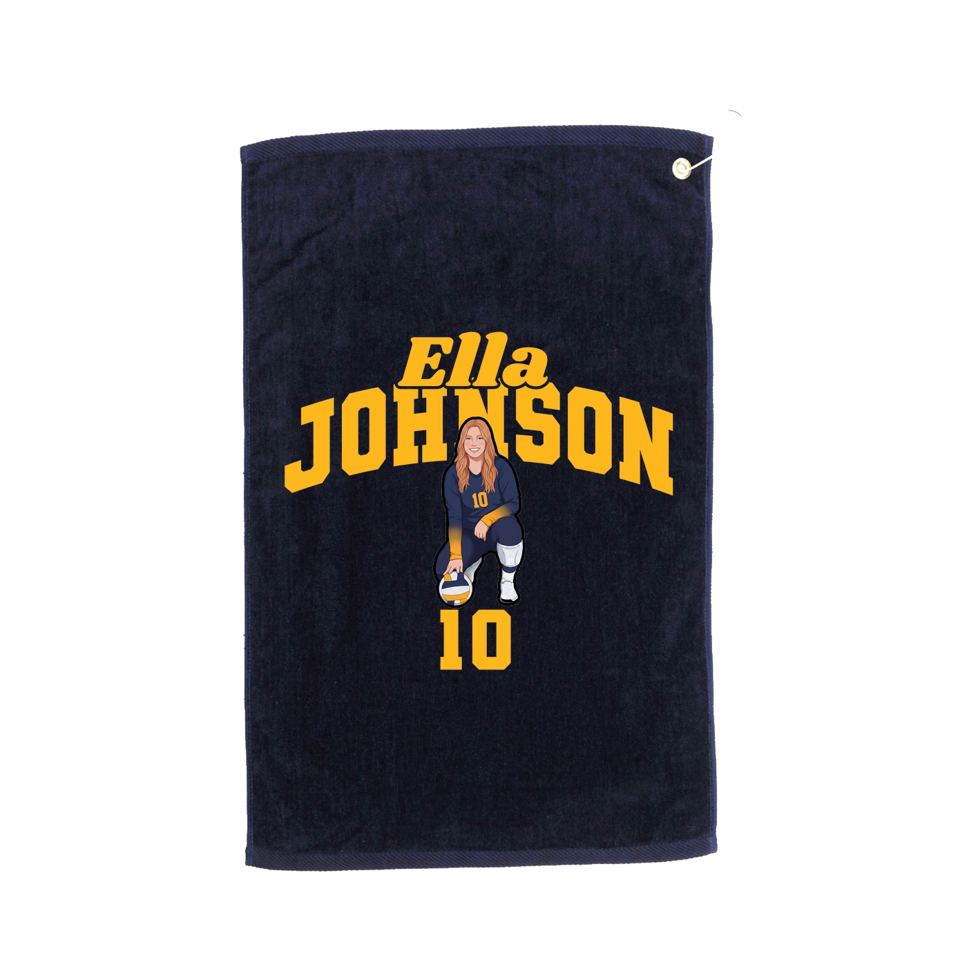 Golf Towel — Signature Arch in Navy