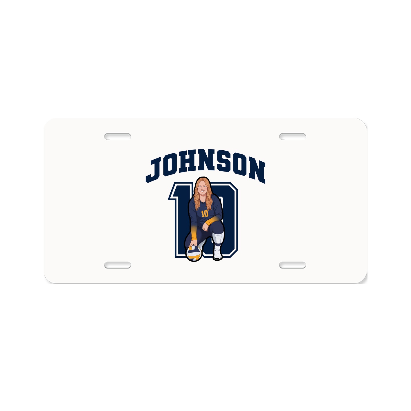 License Plate — Number in Classic