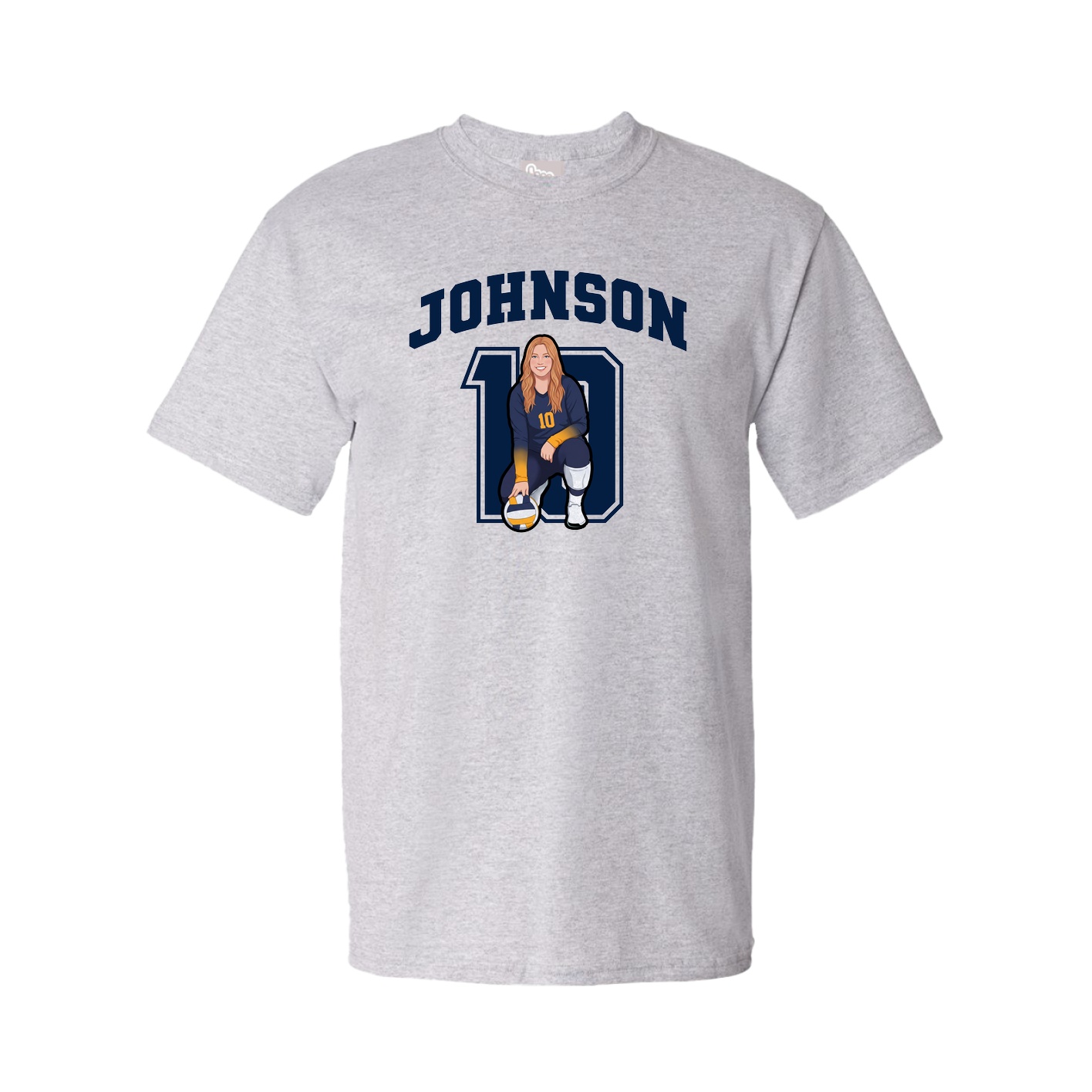Youth Tee — Number in Grey