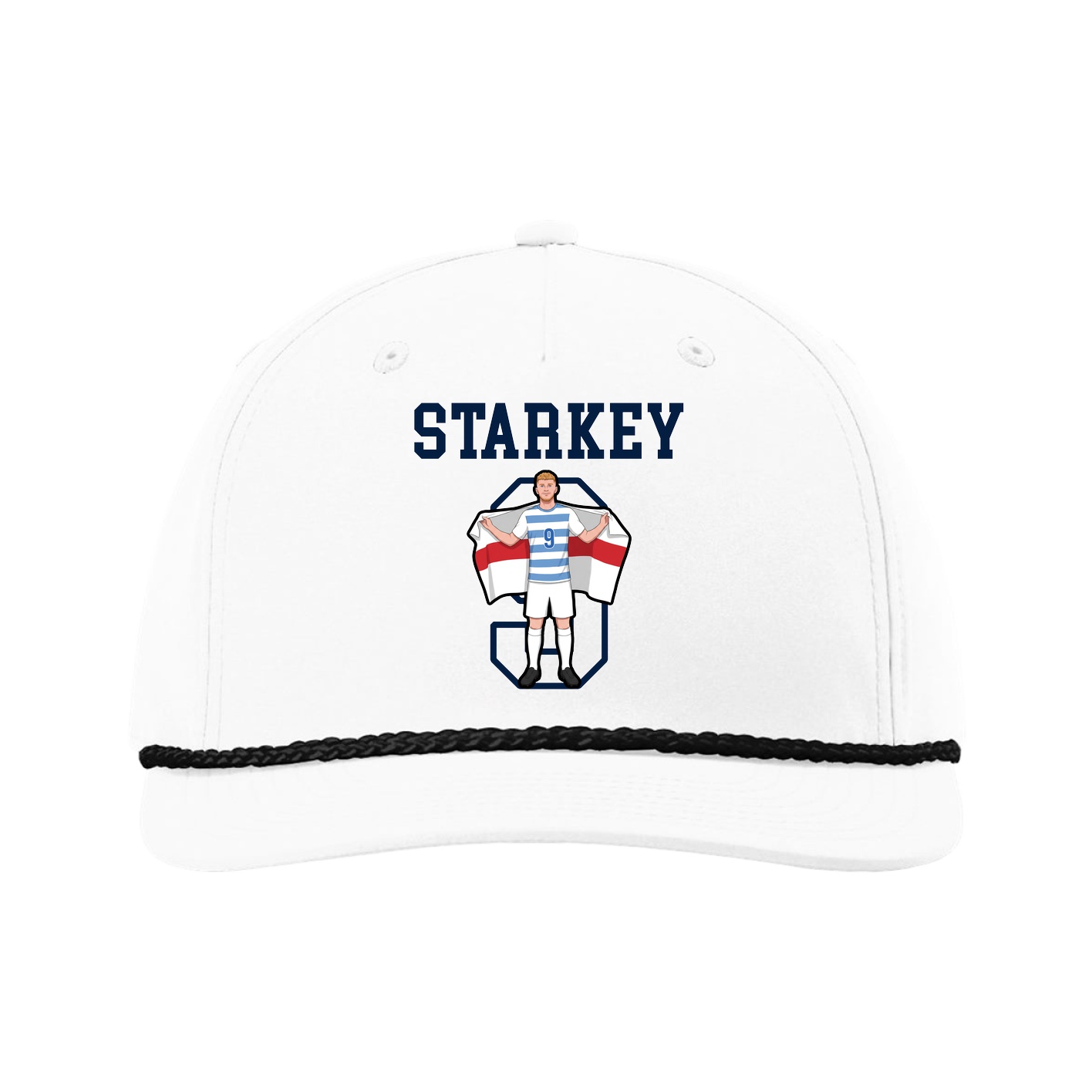 Five-Panel Classic Rope Cap — Shirsey in White