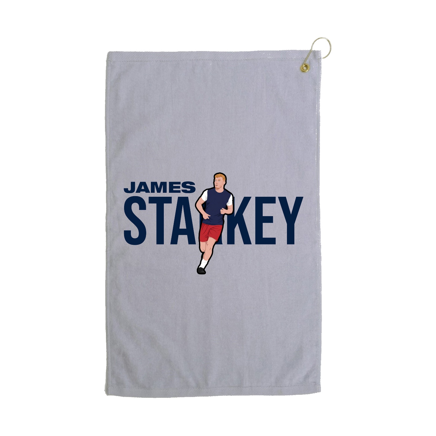 Golf Towel — Player Name in Grey