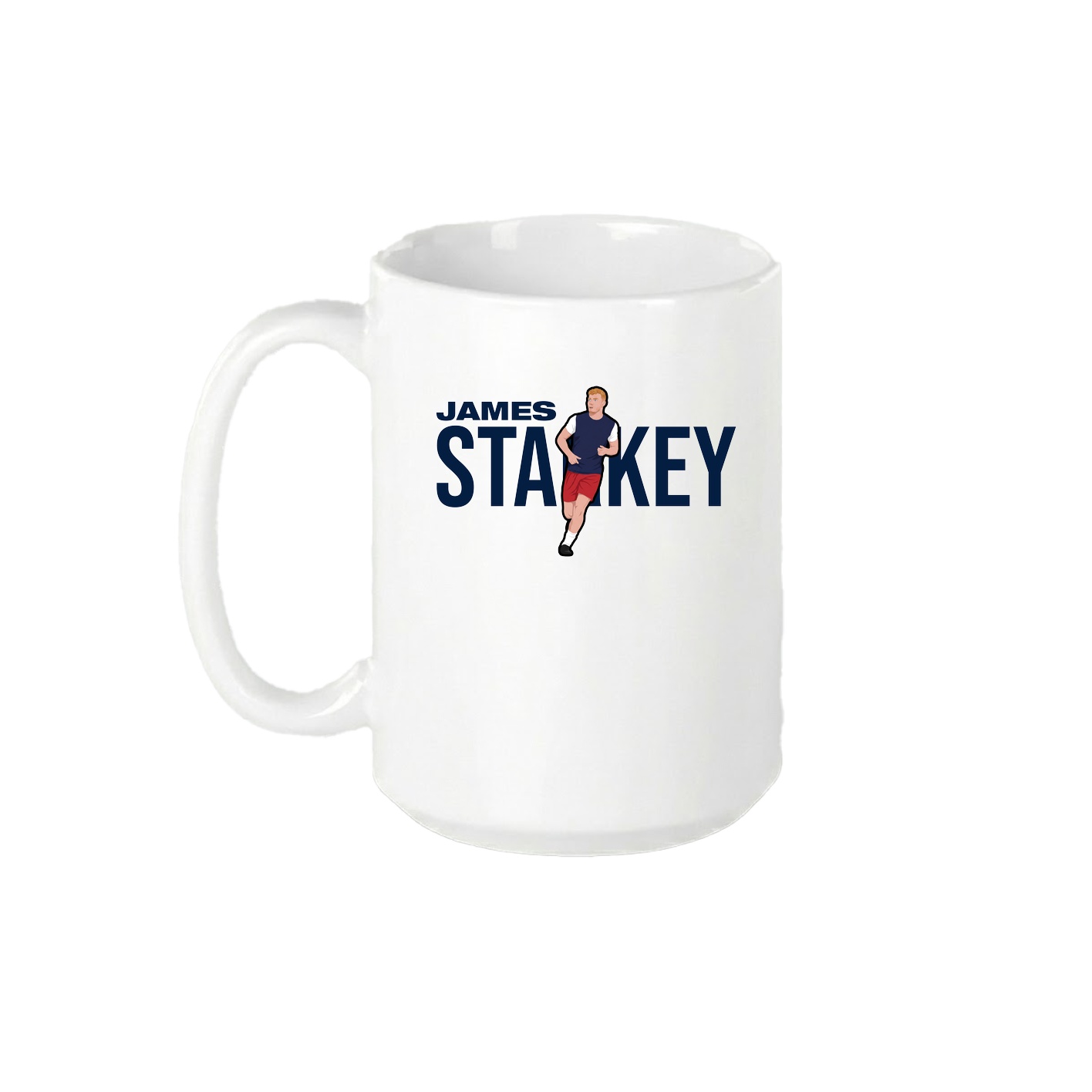 15oz Coffee Mug — Player Name in White