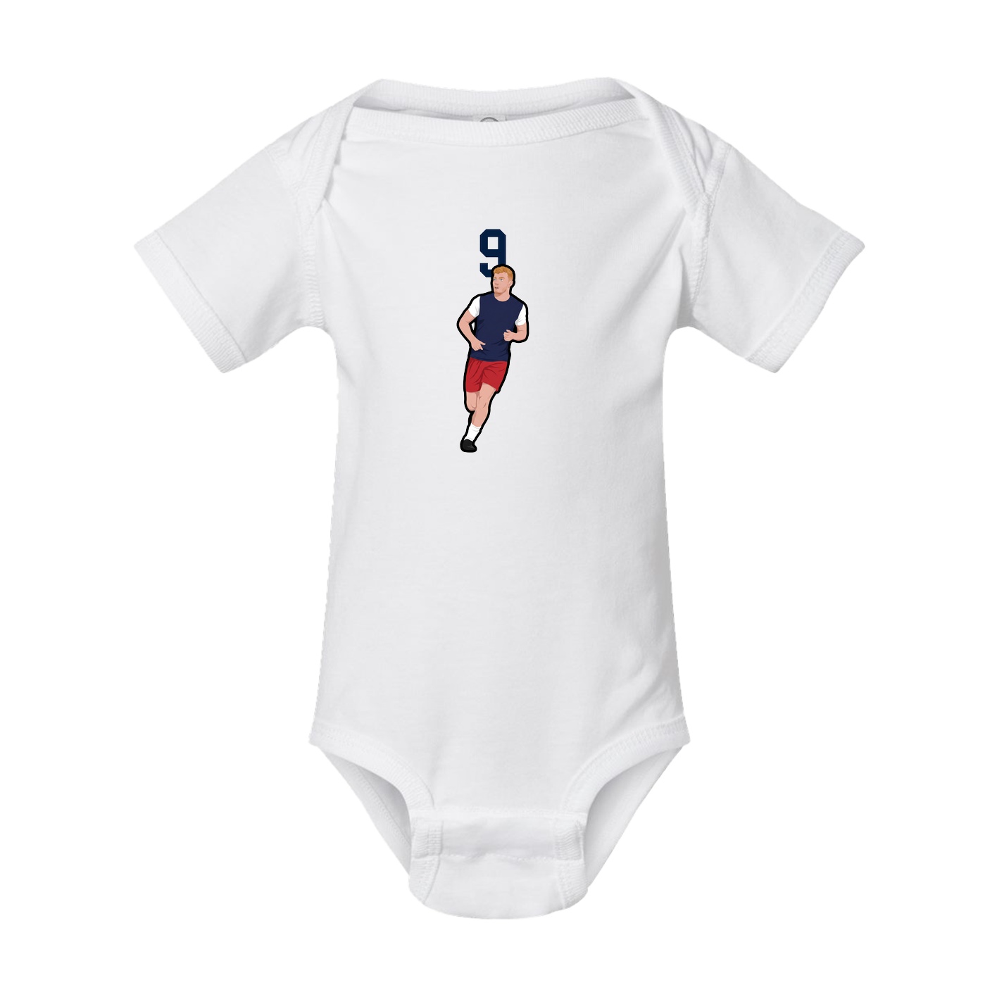 Baby Onesie — Number Top in White