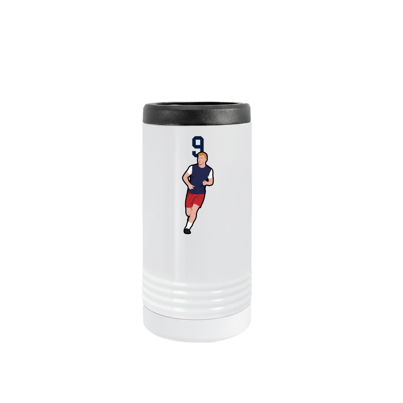 Slim Beverage Holder — Number Top in White
