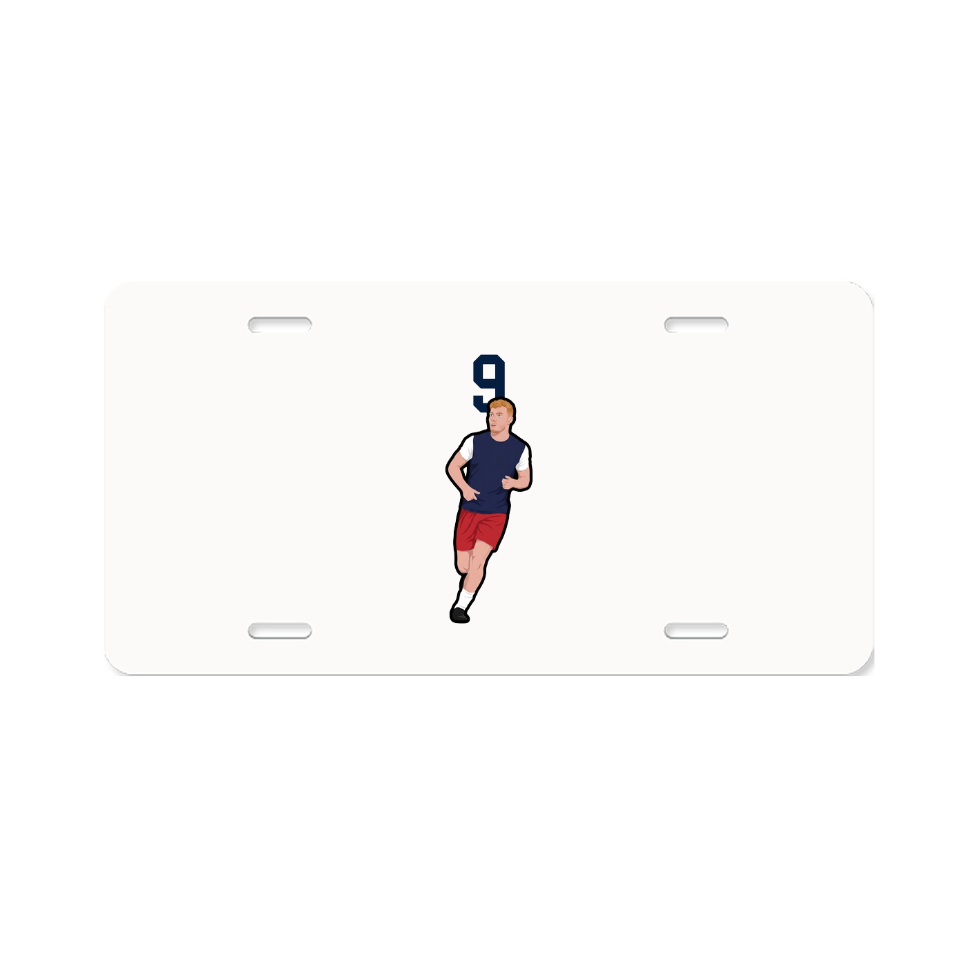 License Plate — Number Top in Classic