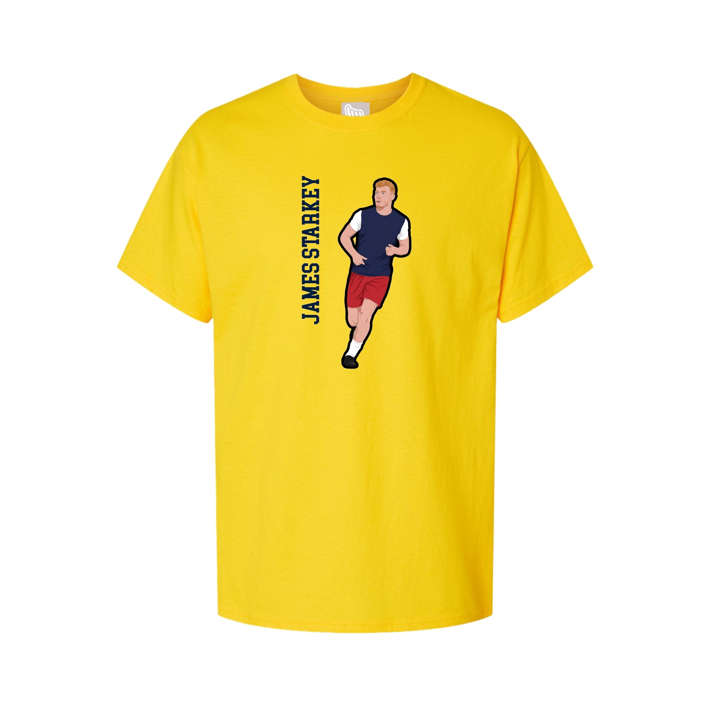 Tee — Name Vertical in Gold
