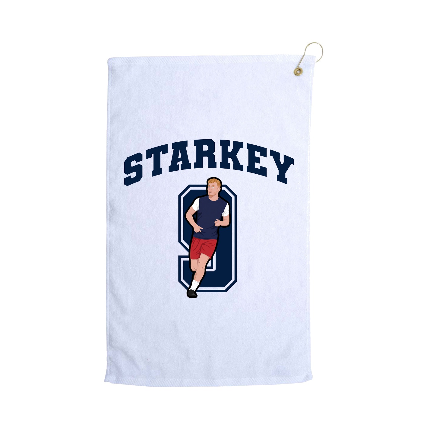 Golf Towel — Number in White
