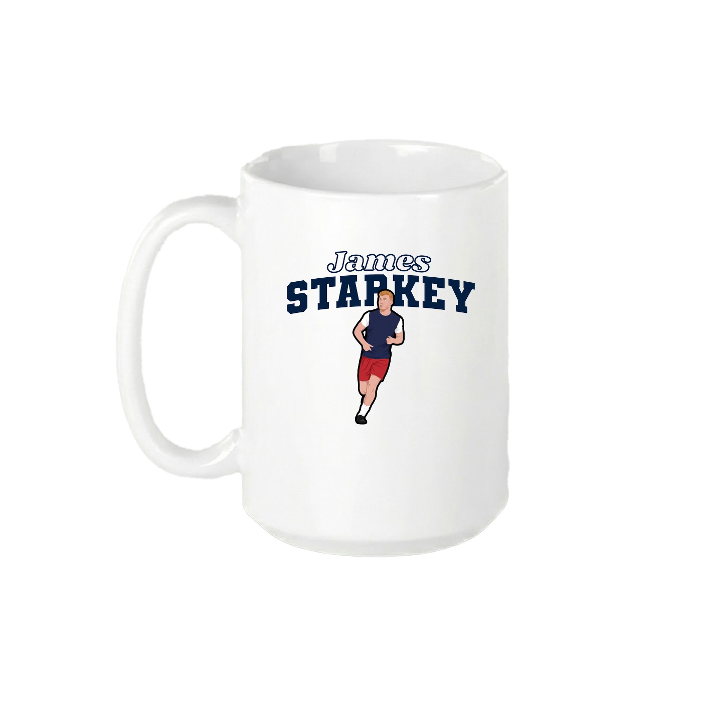 15oz Coffee Mug — Name Arch in White
