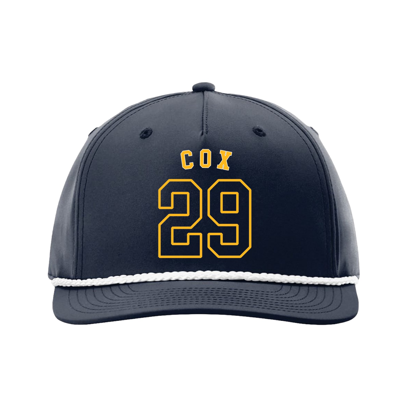 Five-Panel Classic Rope Cap — Shirsey Arch in Navy