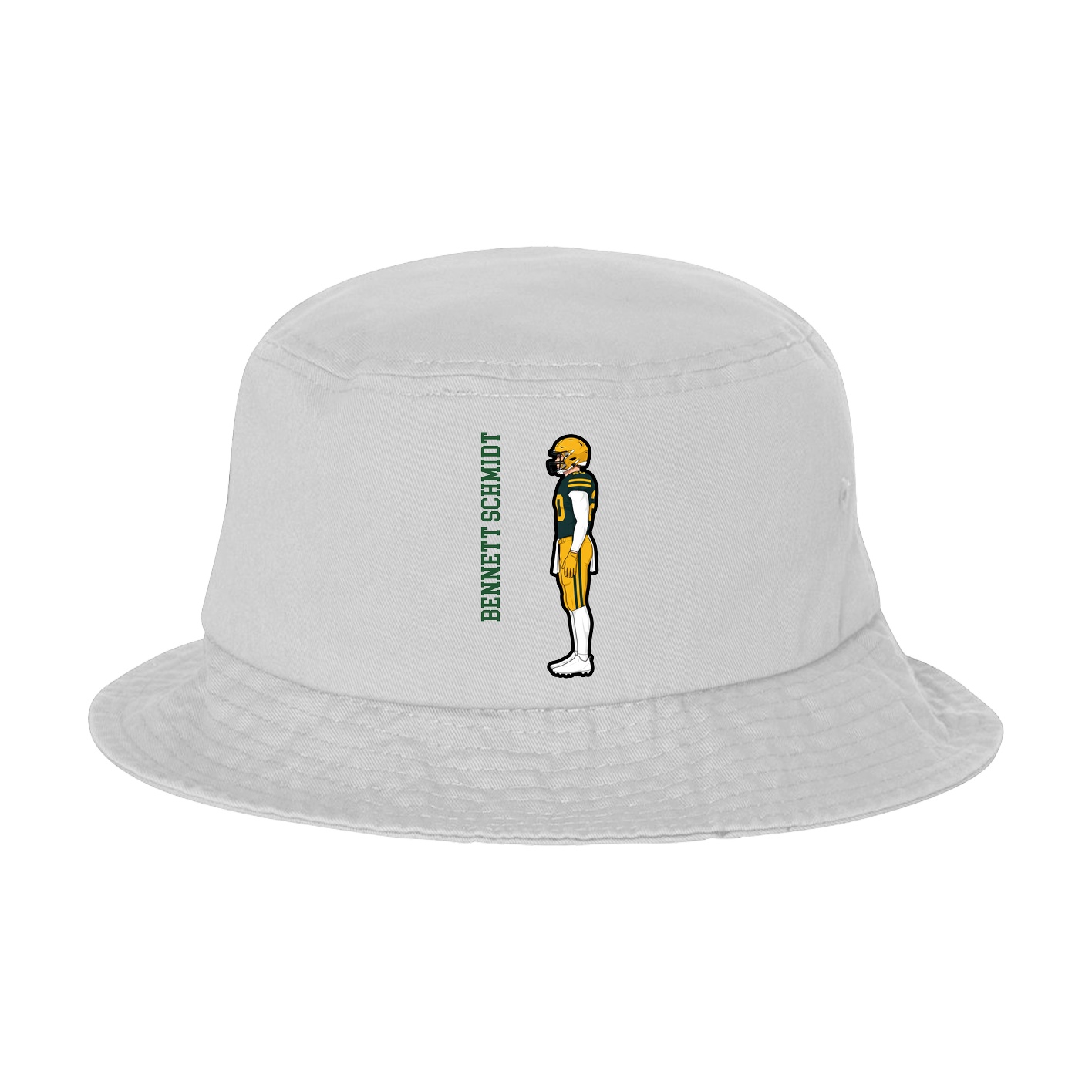 Bucket Cap — Name Vertical in White