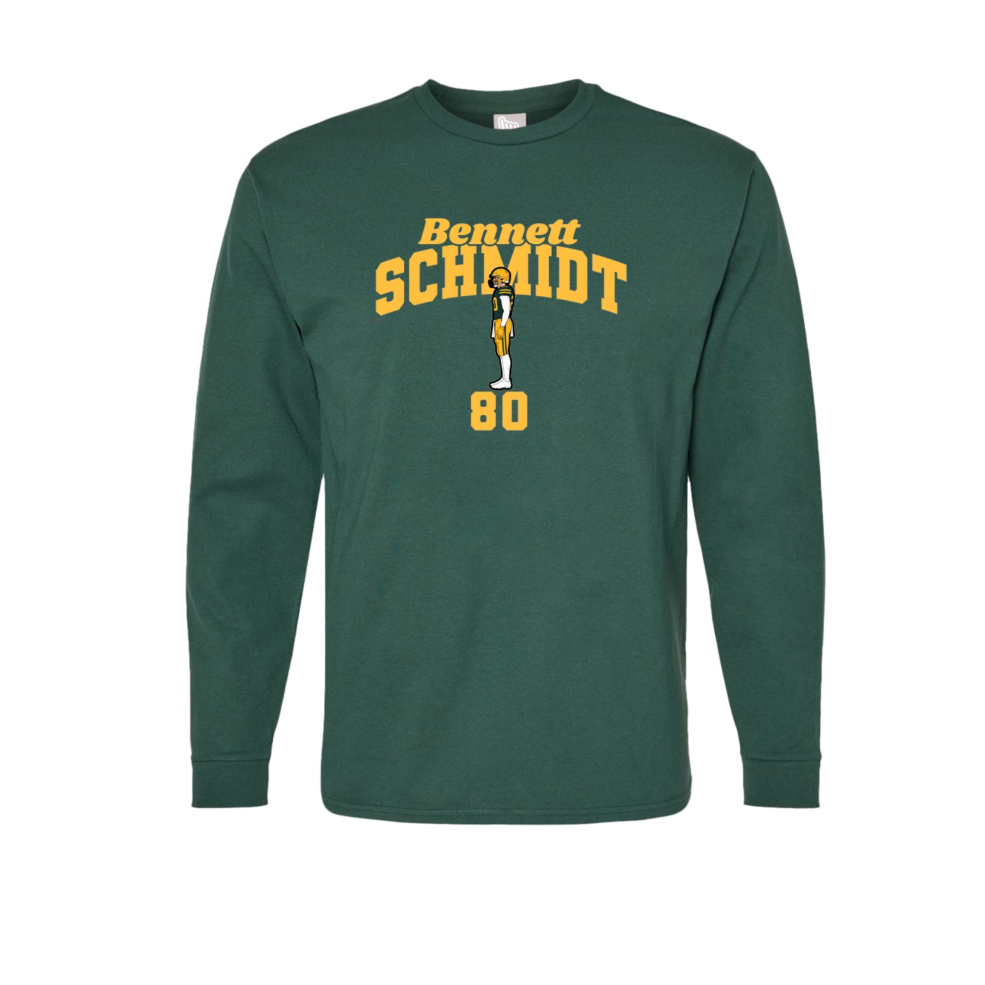 Long Sleeve Tee — Signature Arch in Green